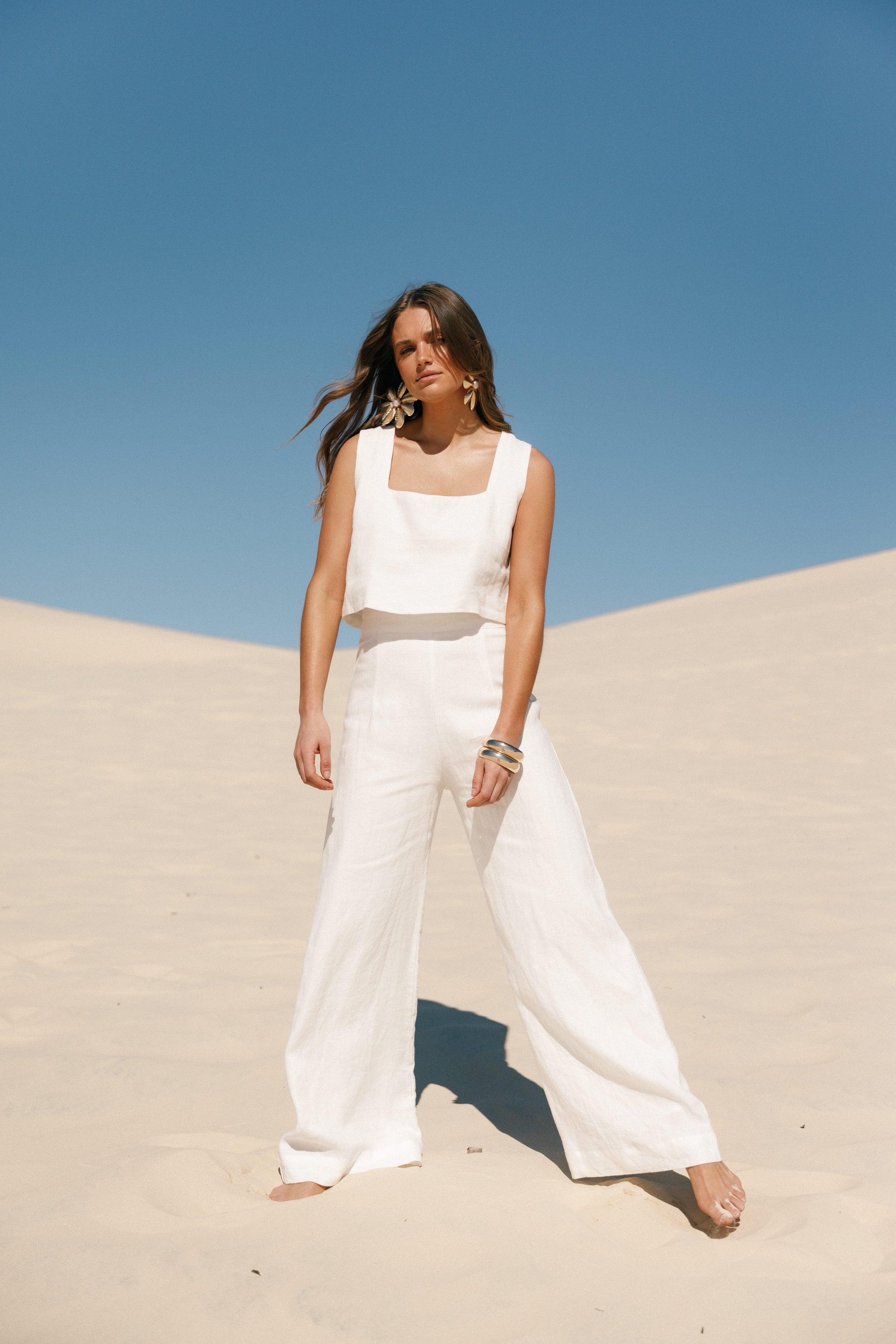 TOPS Devlin Top - Cloud White