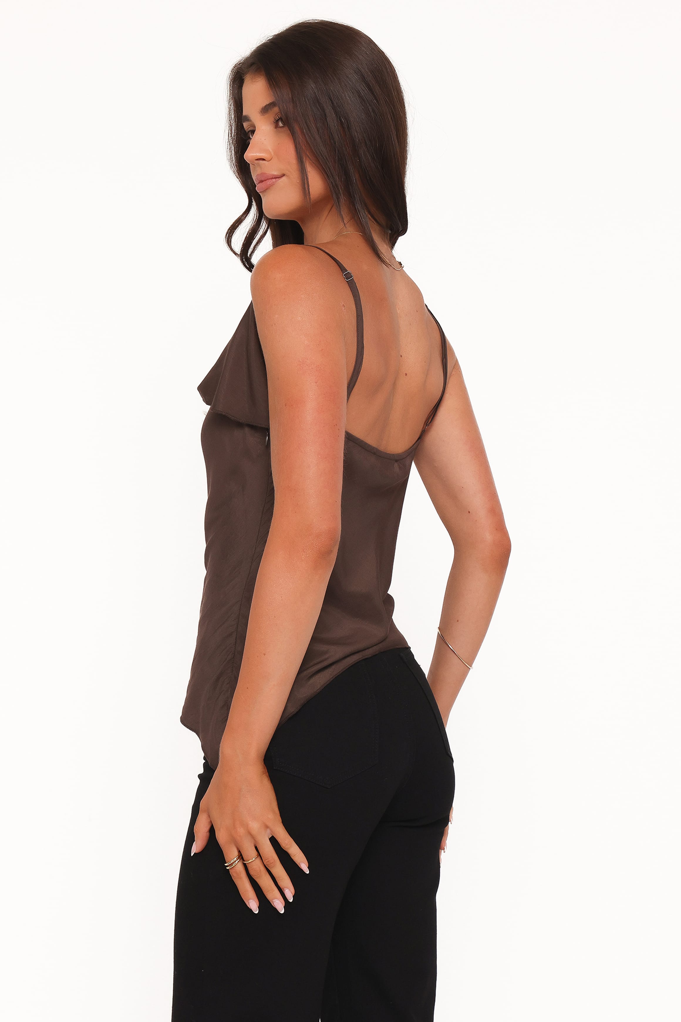 TOPS Devon Top - Chocolate Brown