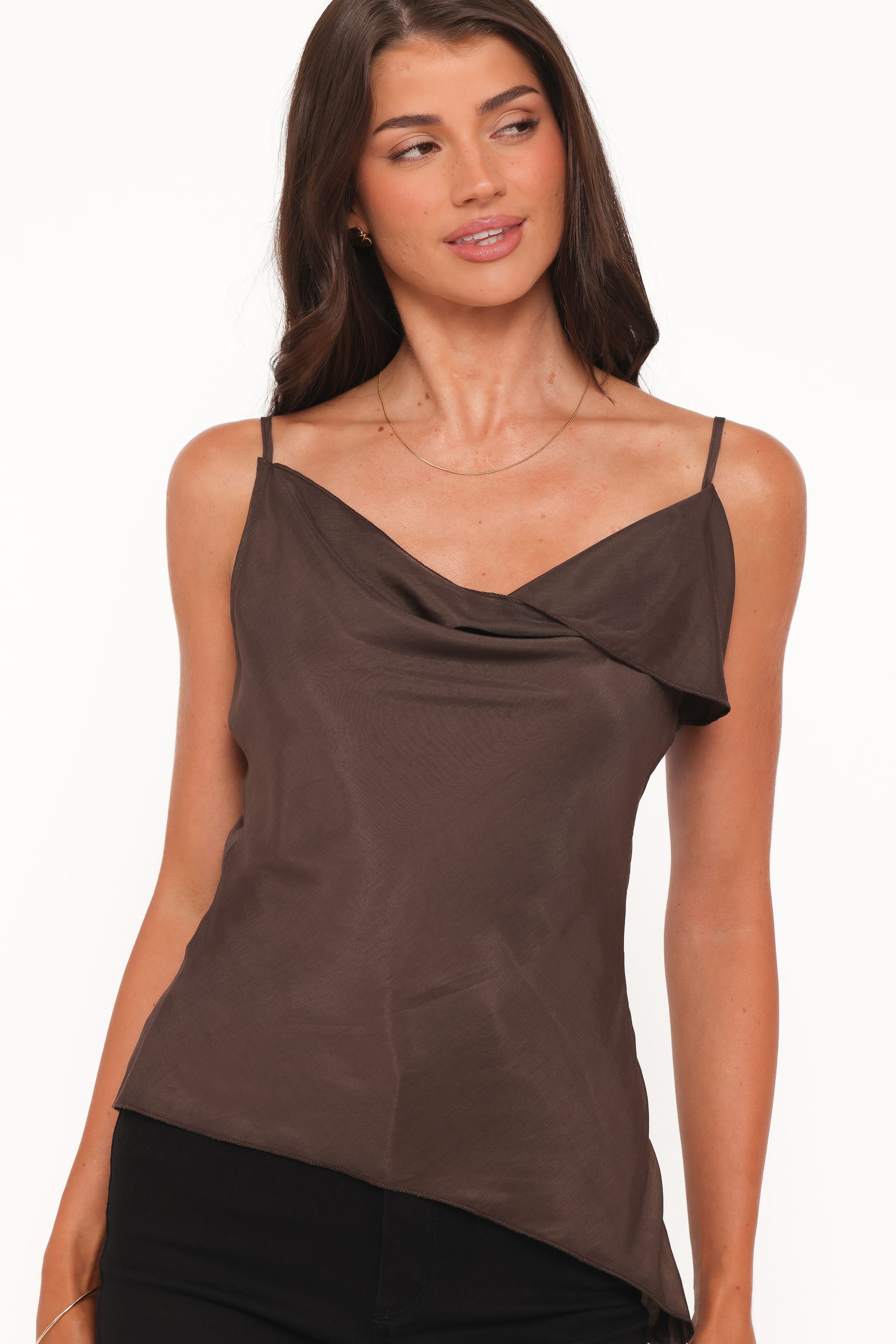 TOPS Devon Top - Chocolate Brown