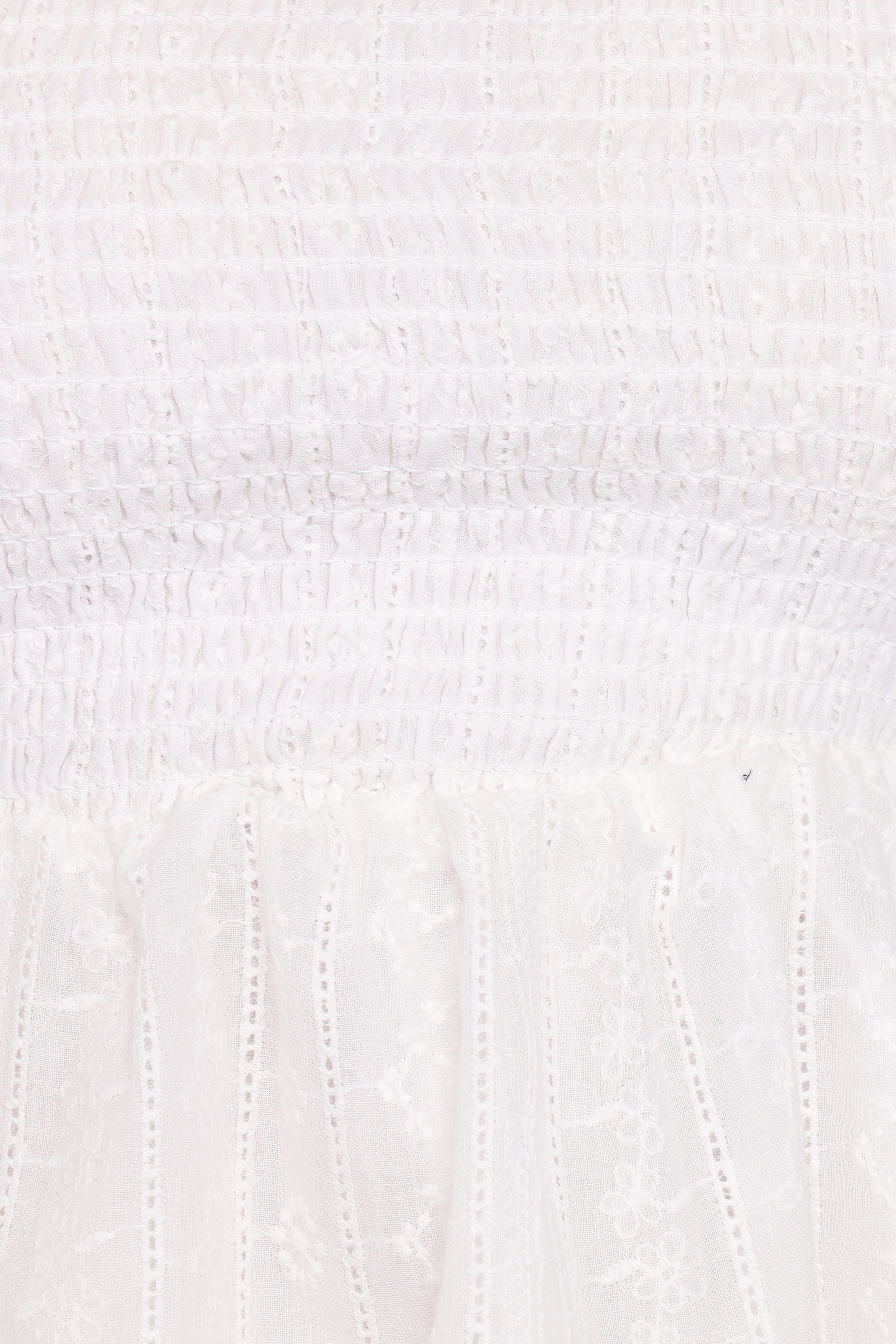 TOPS Dixon Flutter Sleeve Peplum Top - White
