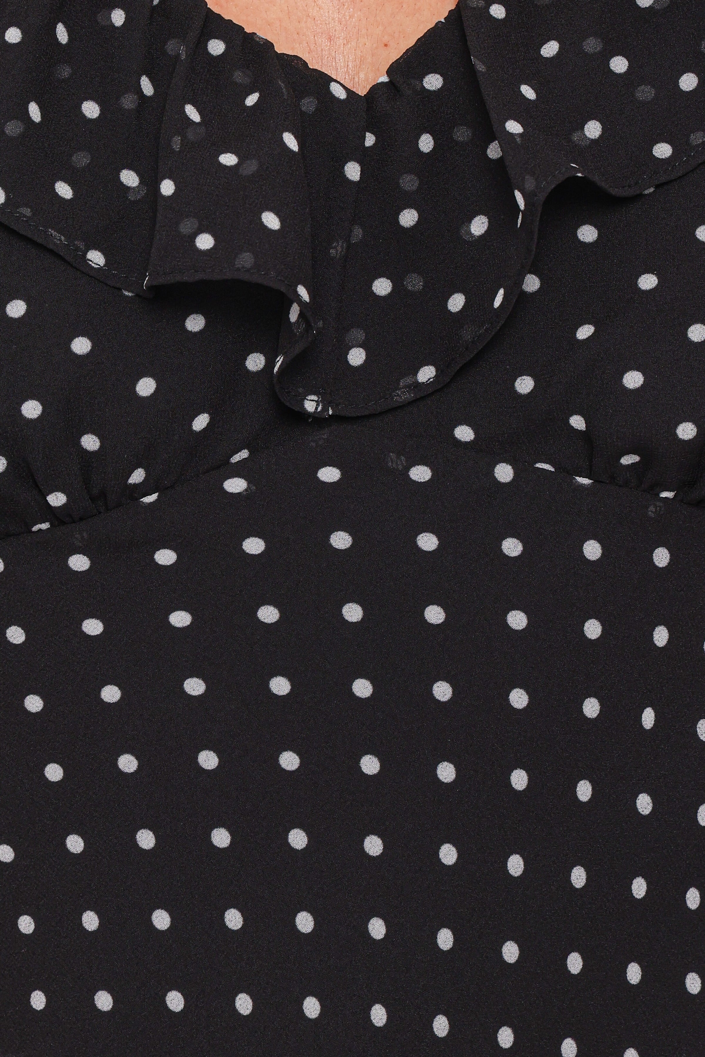 TOPS Dorado Top - Black/White Polkadot