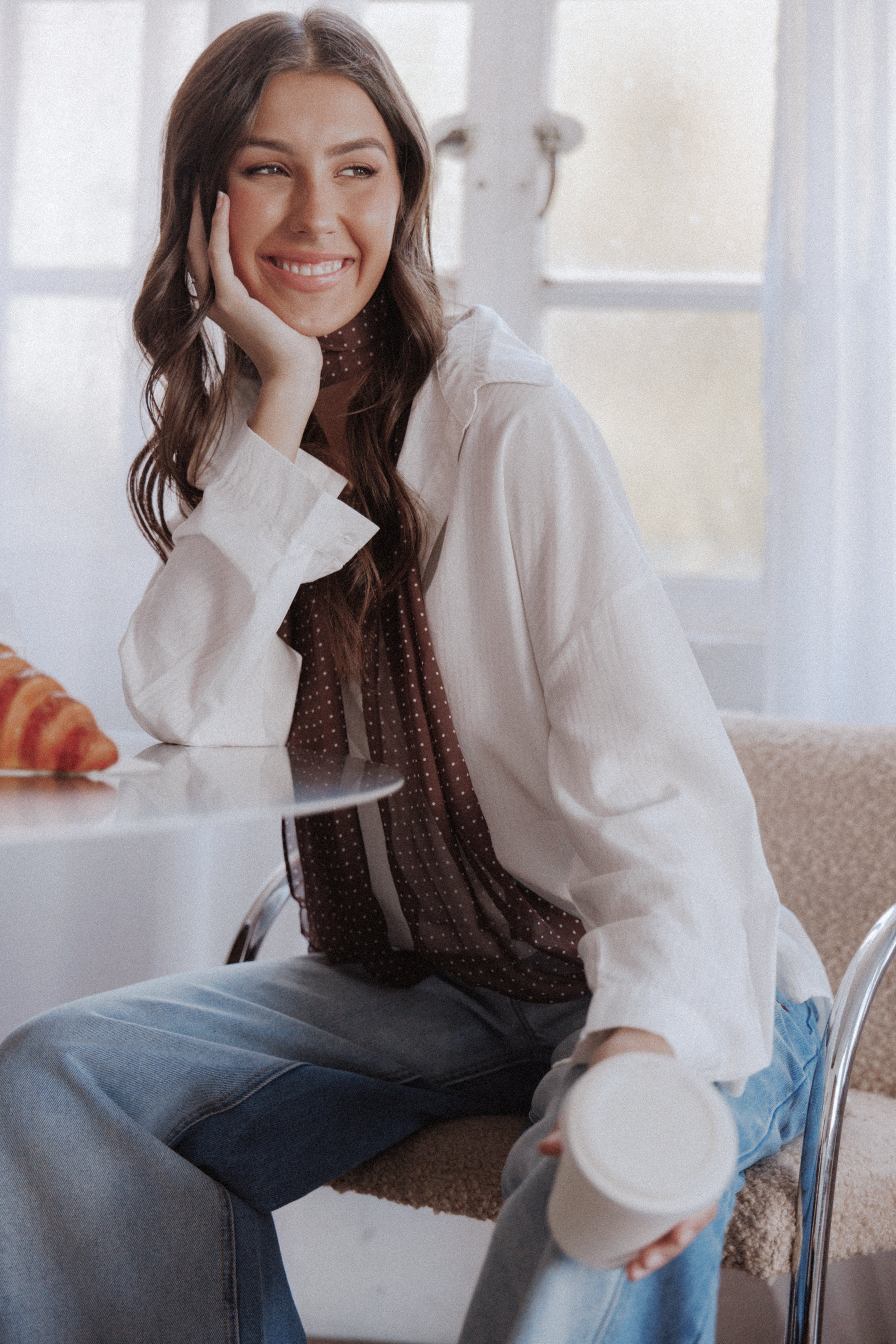 TOPS Edwards Shirt - White Stripe