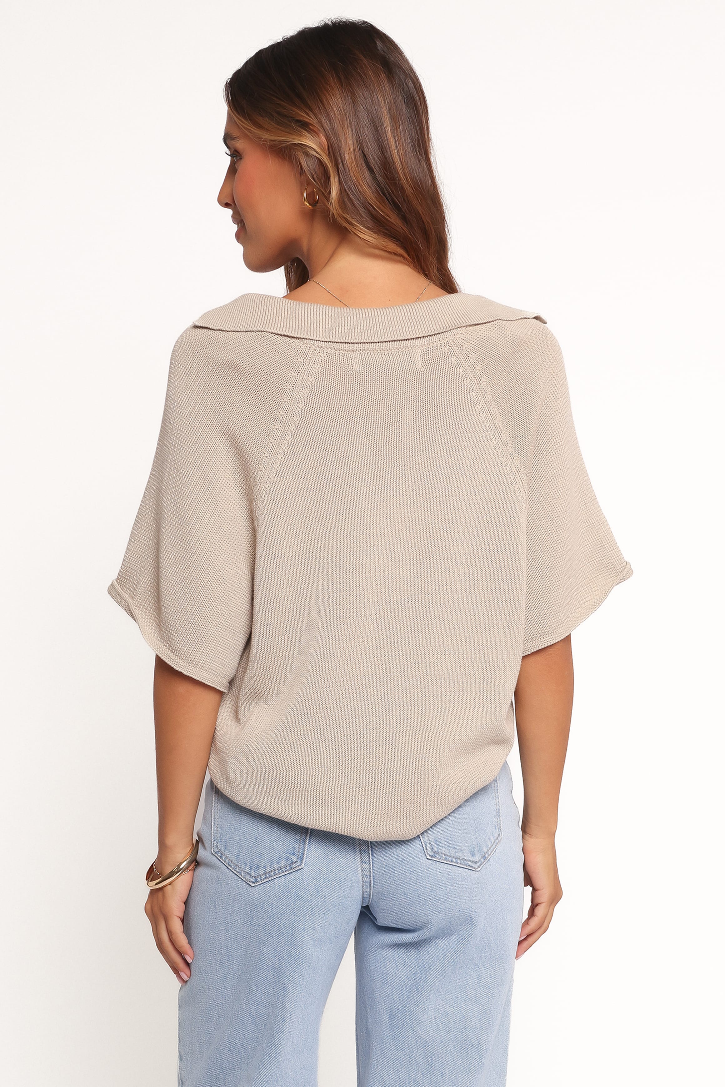 TOPS Eldora Knitted Top - Oatmeal