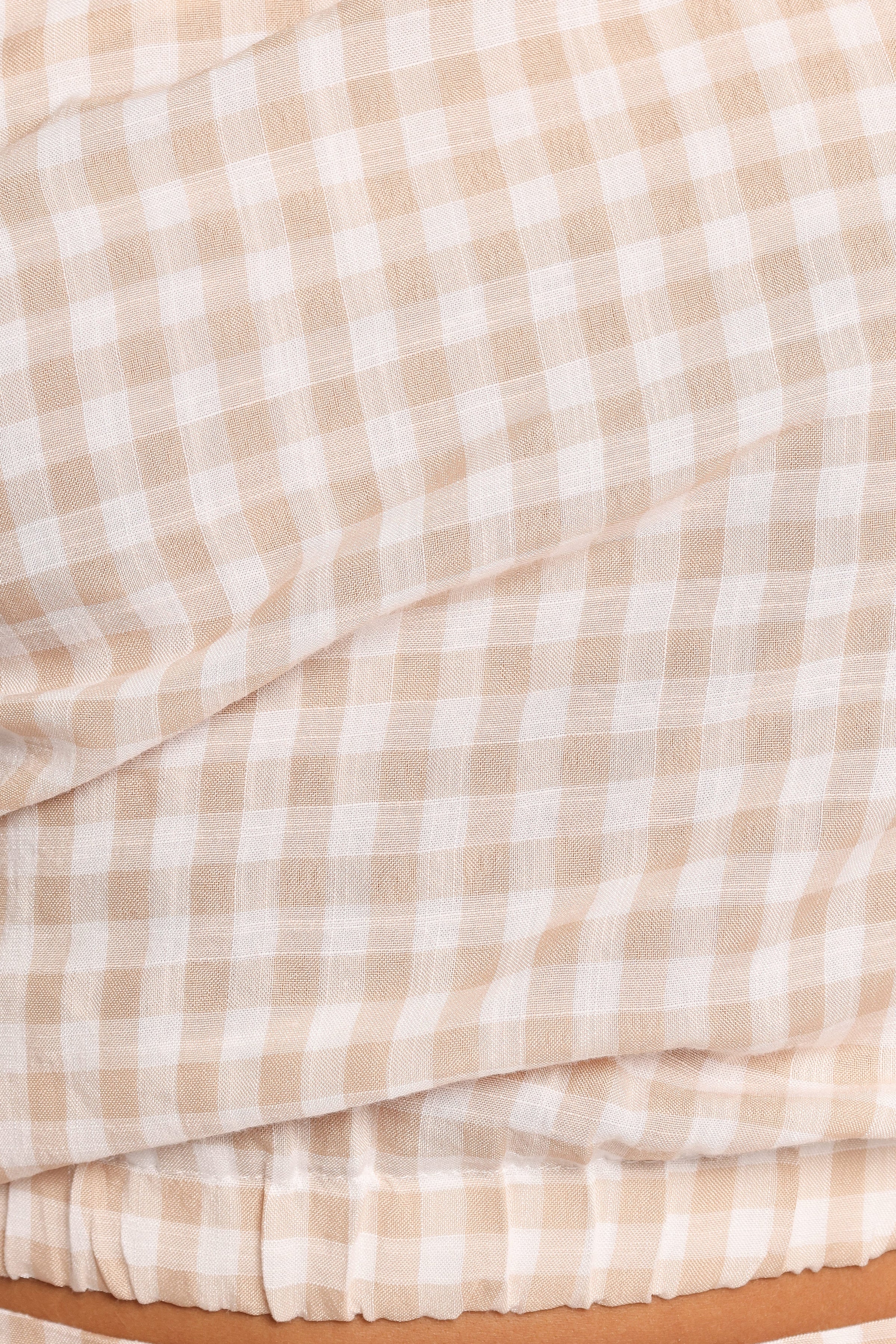 TOPS Elia Top - Beige Check