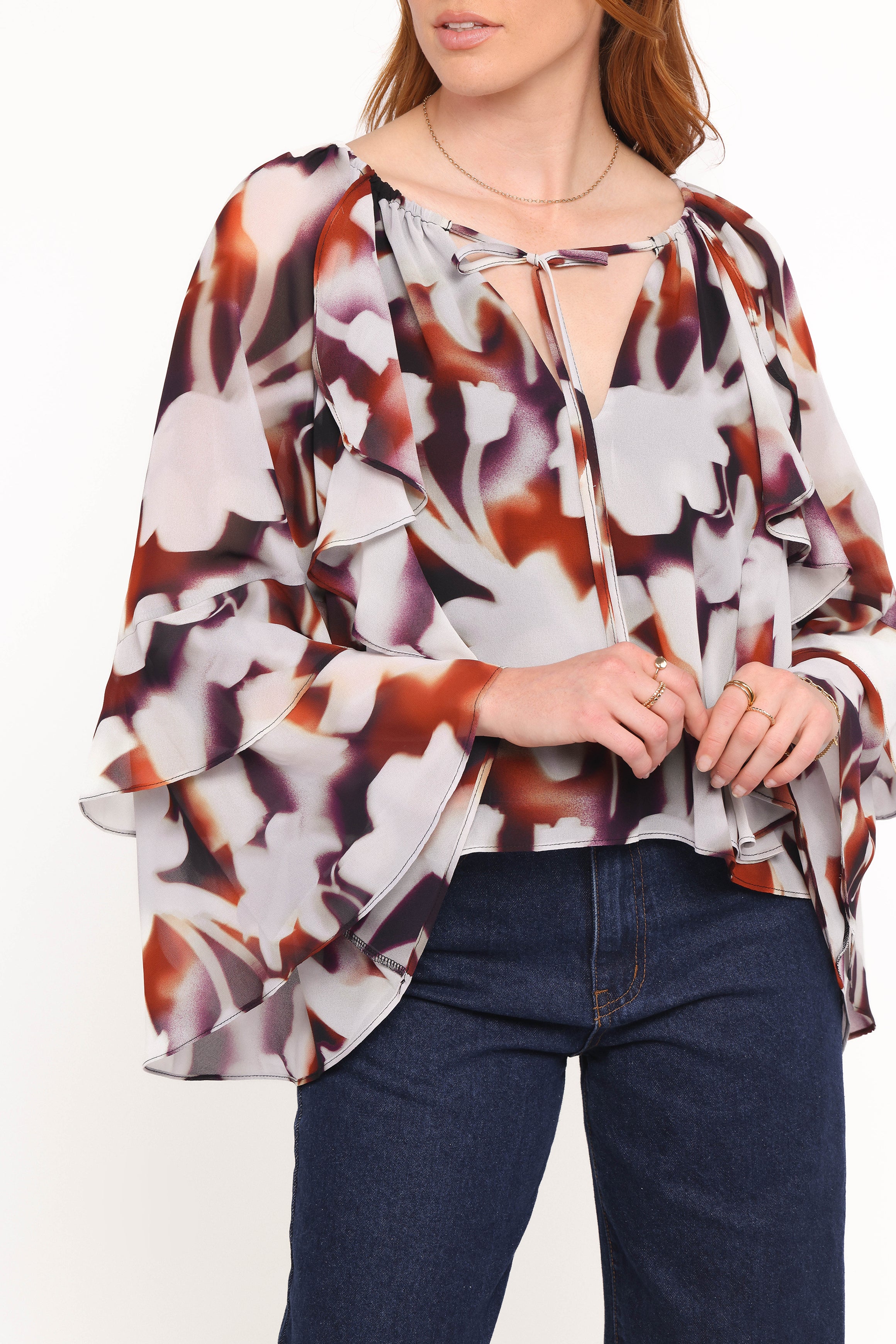 TOPS Elinor Top - Blurred Floral