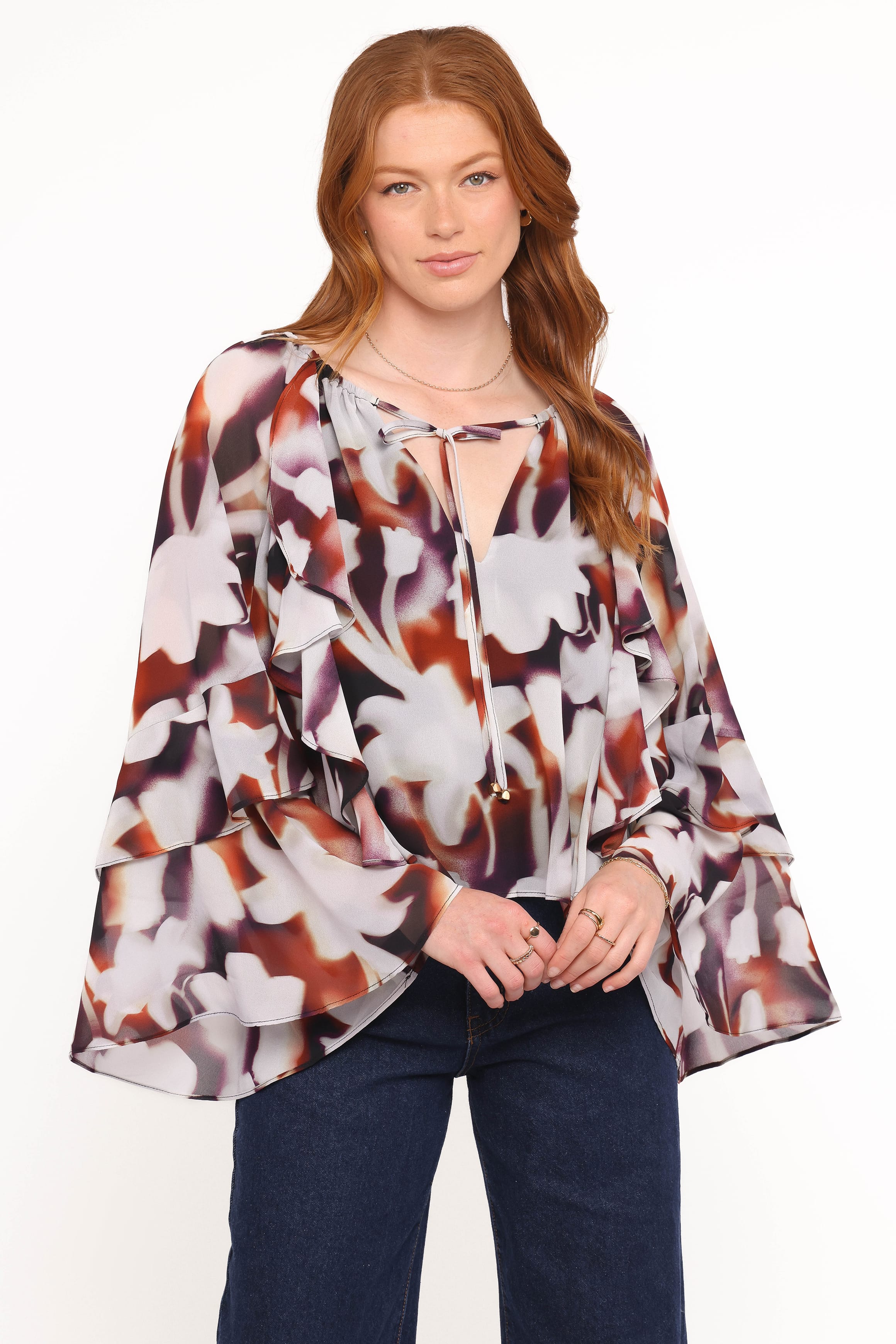 TOPS Elinor Top - Blurred Floral