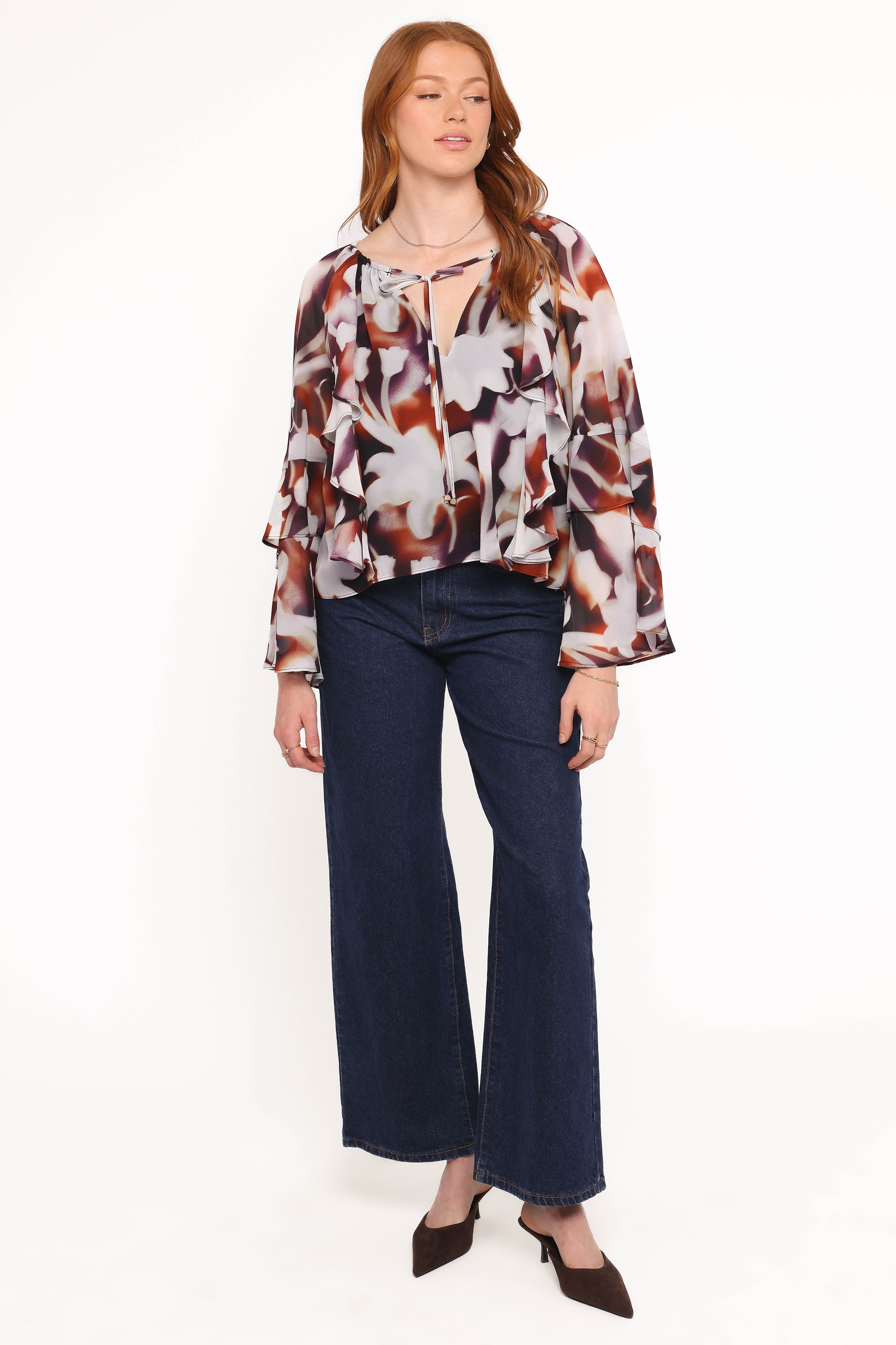 TOPS Elinor Top - Blurred Floral