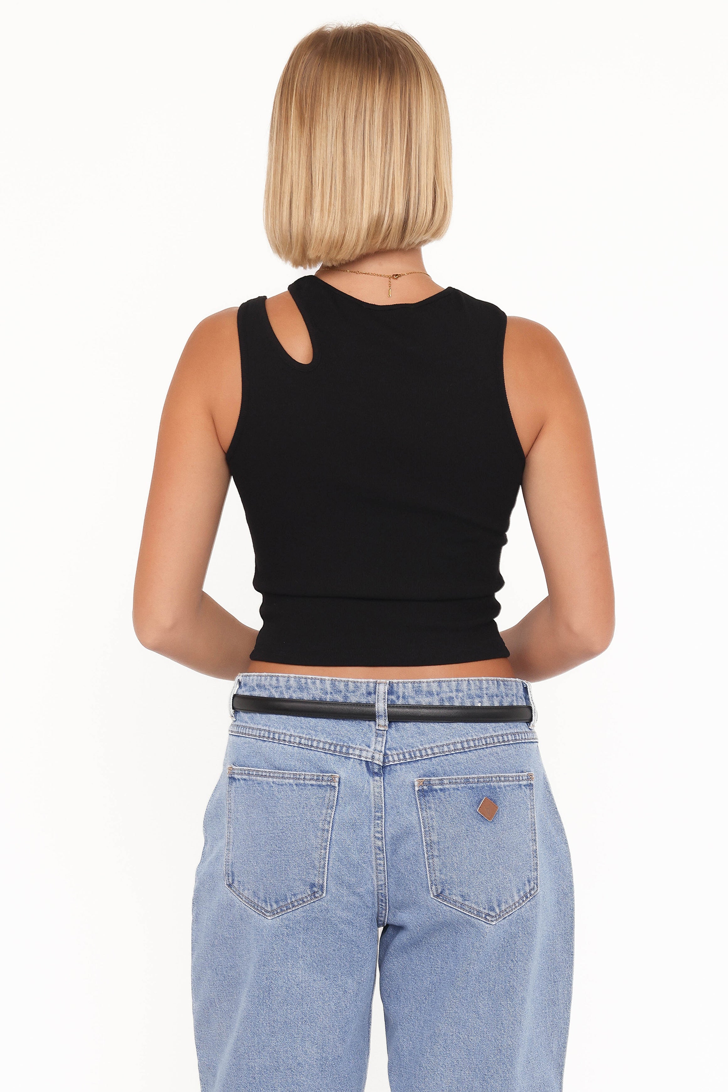 TOPS Elira Cut Out Tank - Black