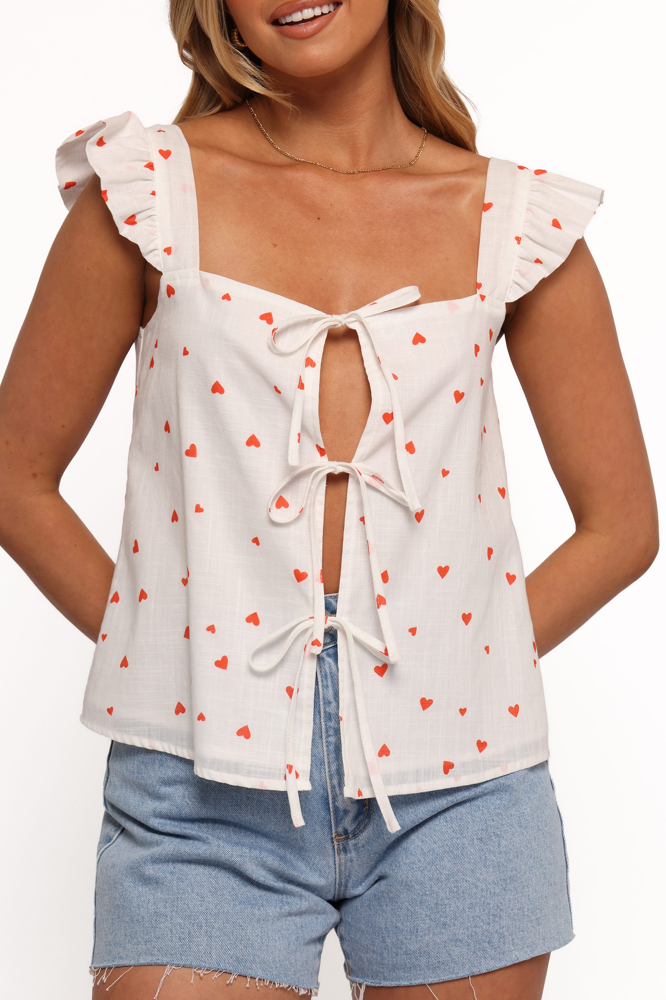 TOPS Elsie Top - Ditsy Heart