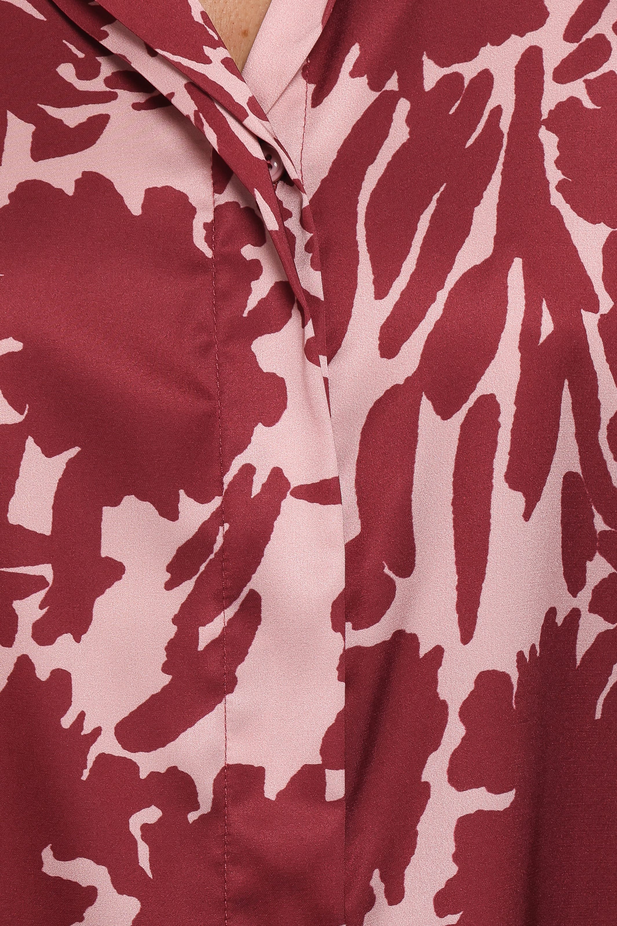 TOPS Elysia Shirt - Pink Burgundy