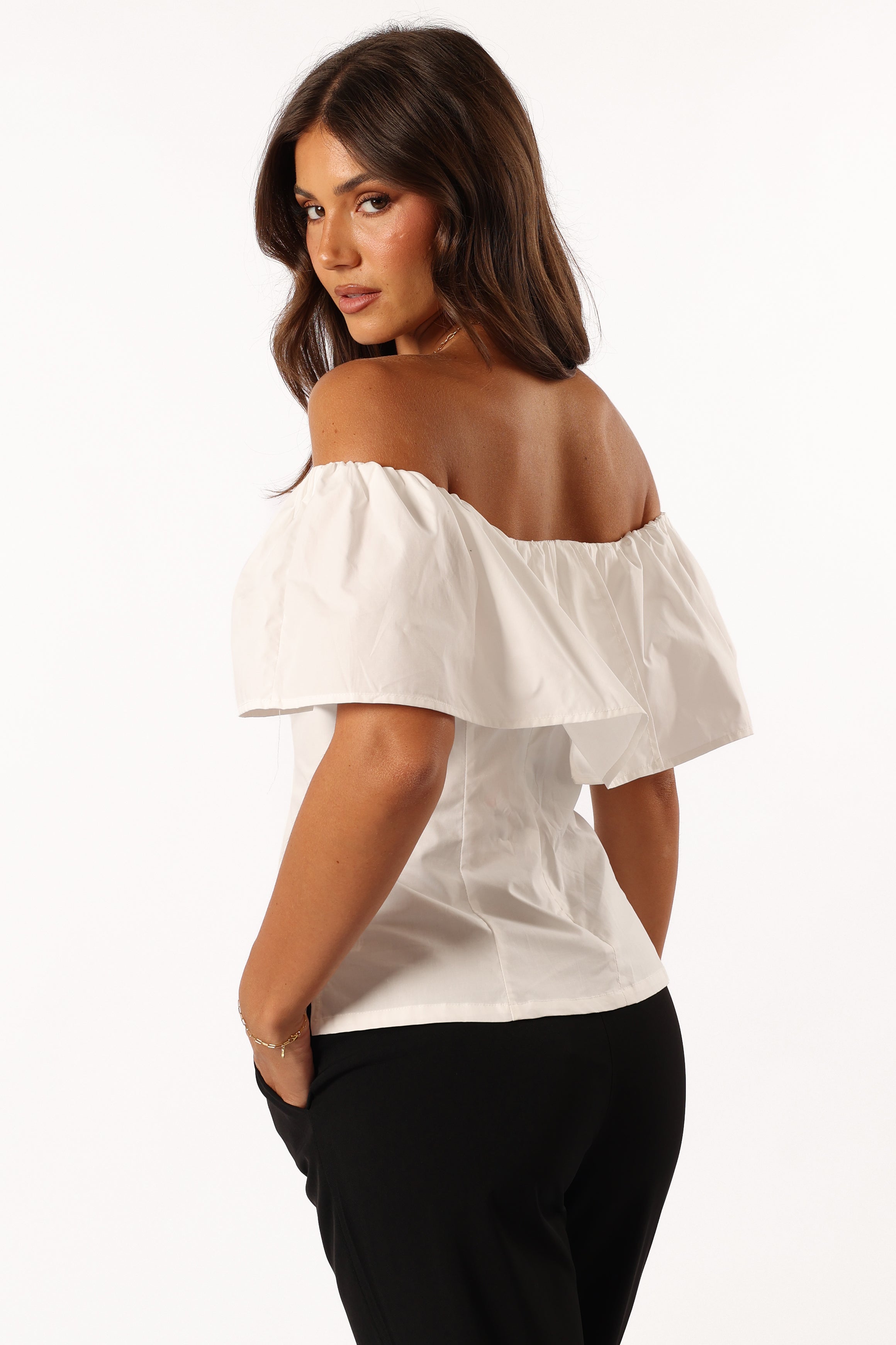 TOPS Emery Off The Shoulder Top - White