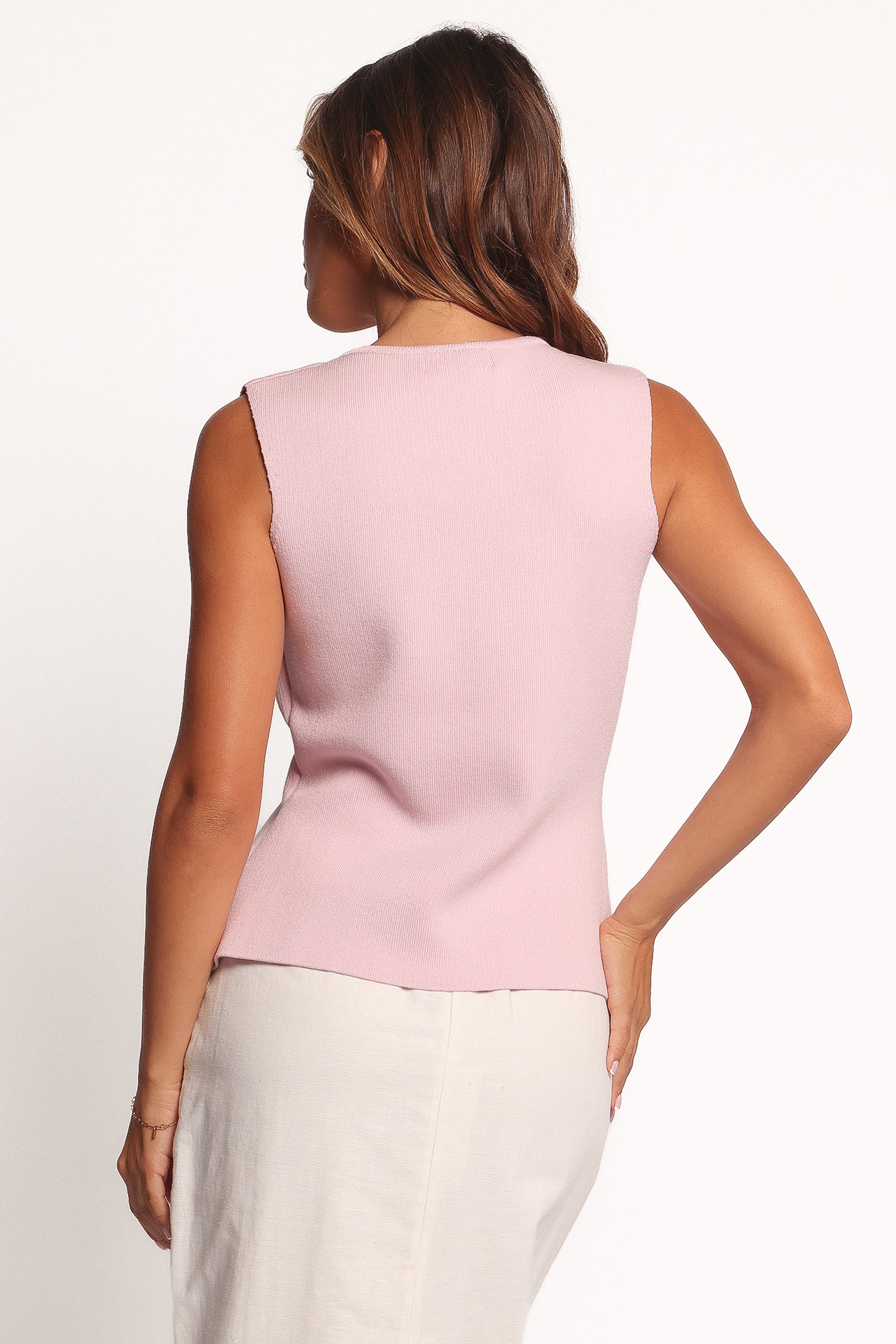 TOPS Everlee Knit Vest Top - Pink