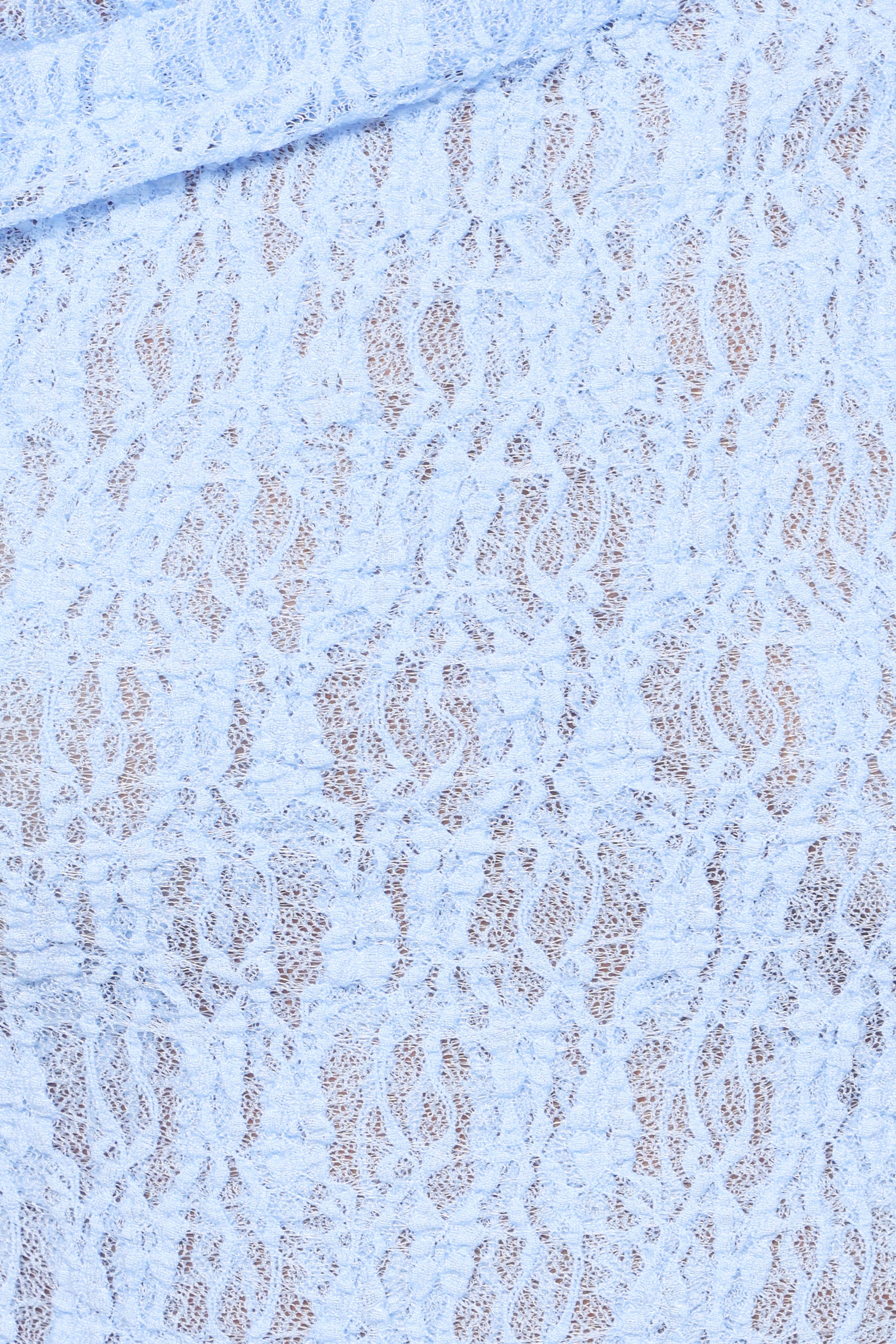 TOPS Faeriel Off Shoulder Lace Knit Top - Blue