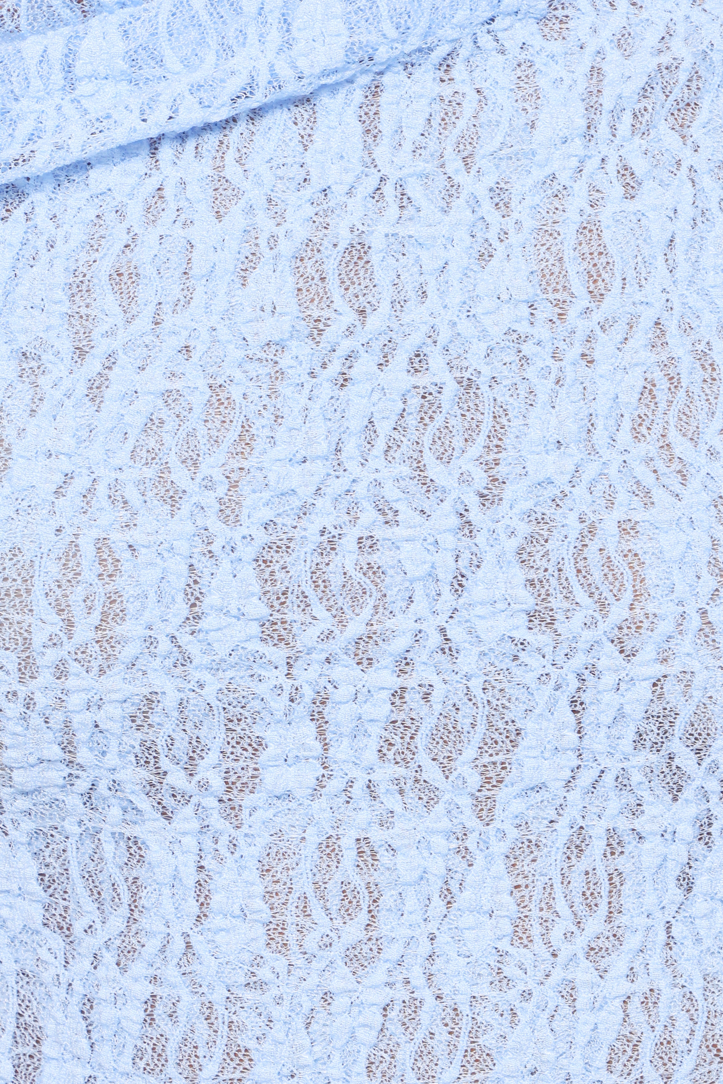 TOPS Faeriel Off Shoulder Lace Knit Top - Blue