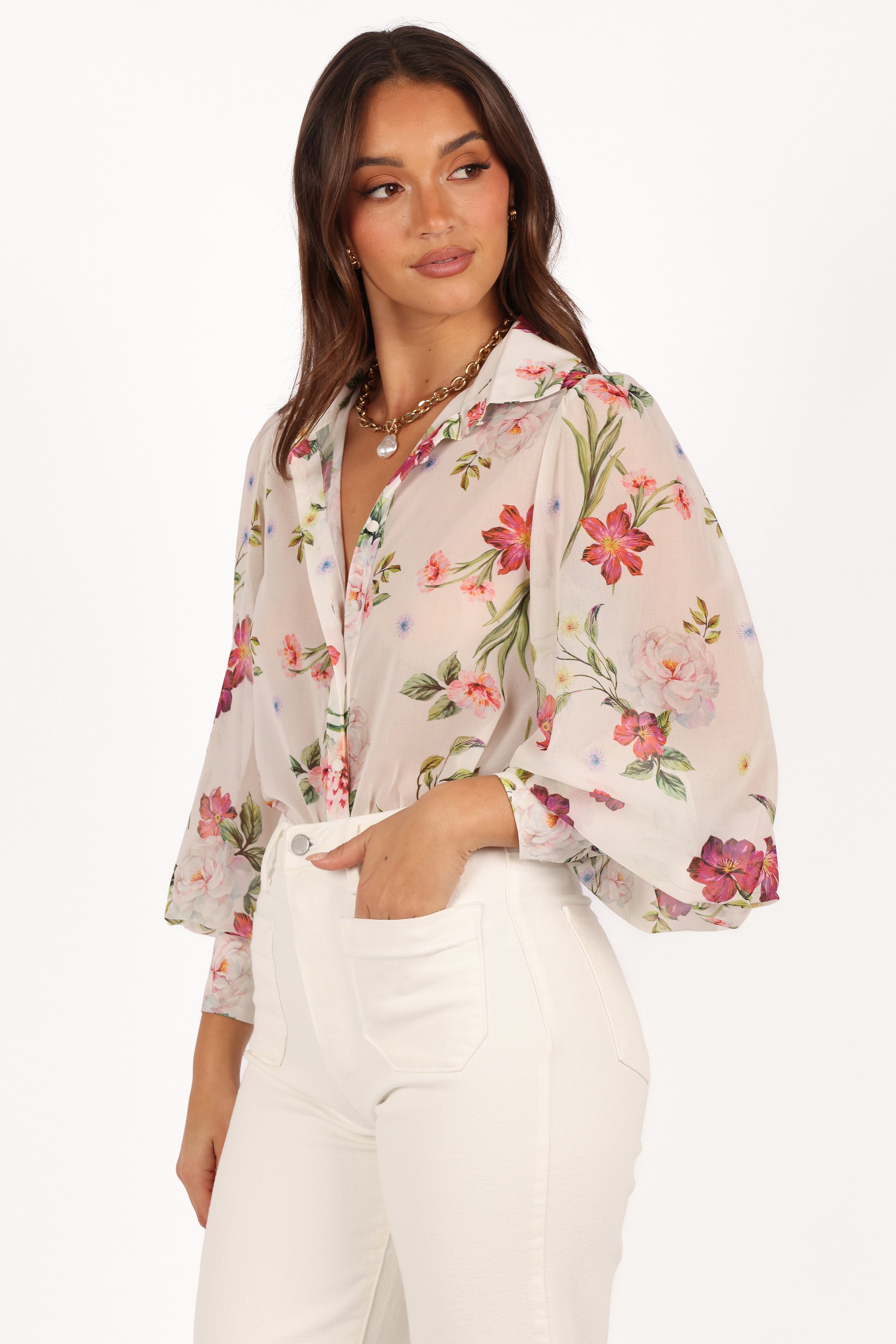 TOPS Fleetwood Blouse - Jaci White