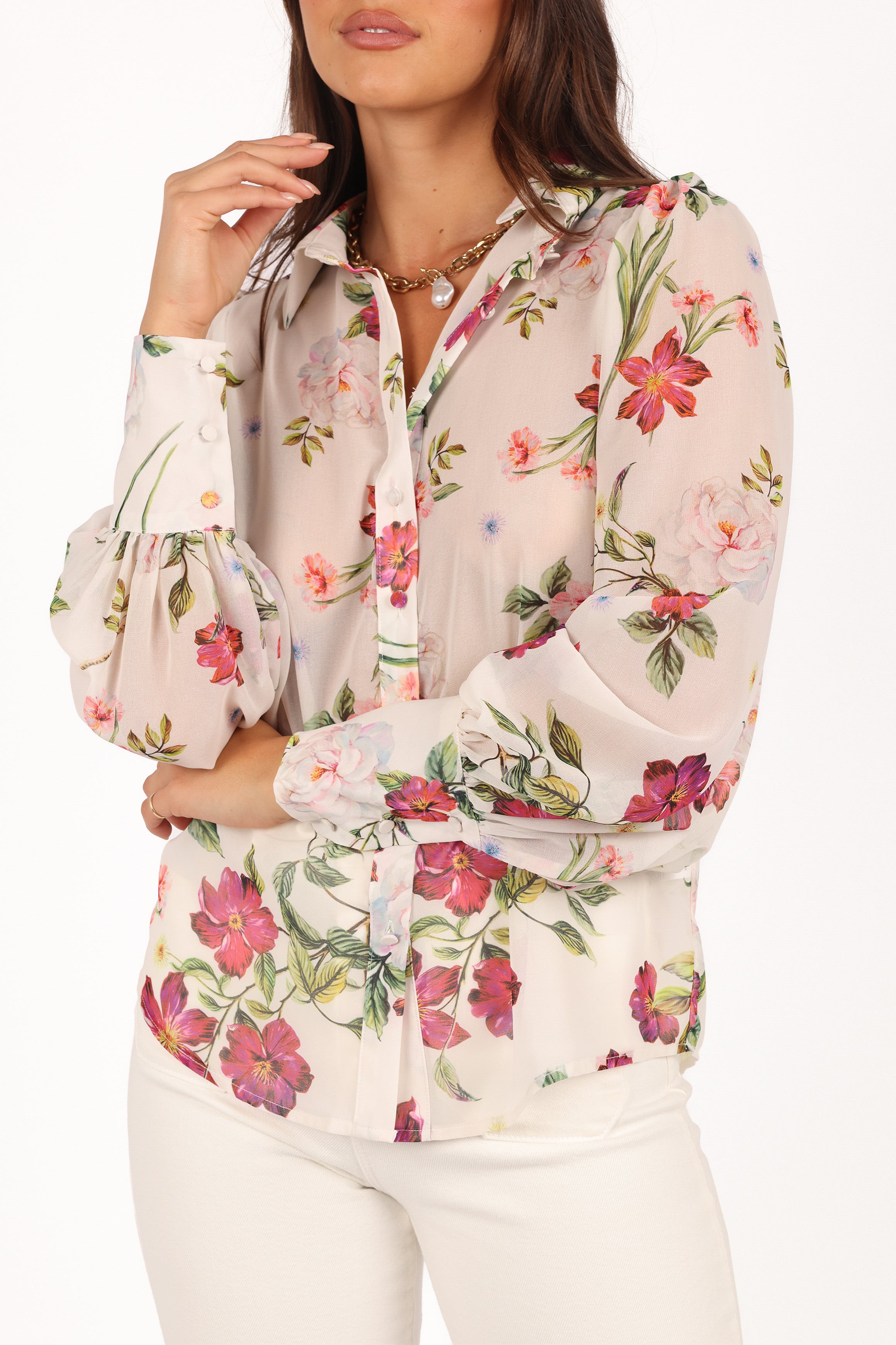 TOPS Fleetwood Blouse - Jaci White