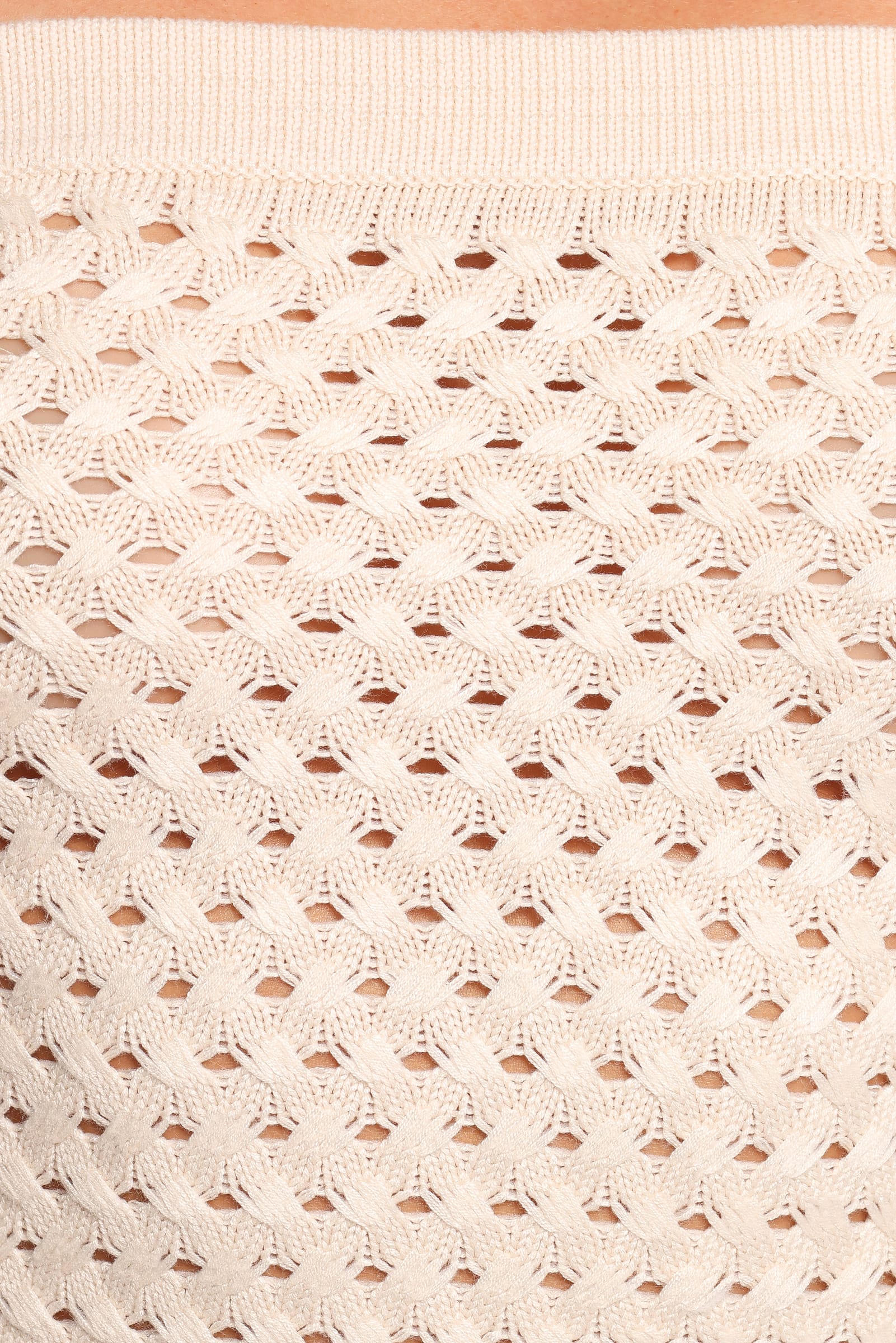 TOPS Fonte Strapless Knit Top - Cream