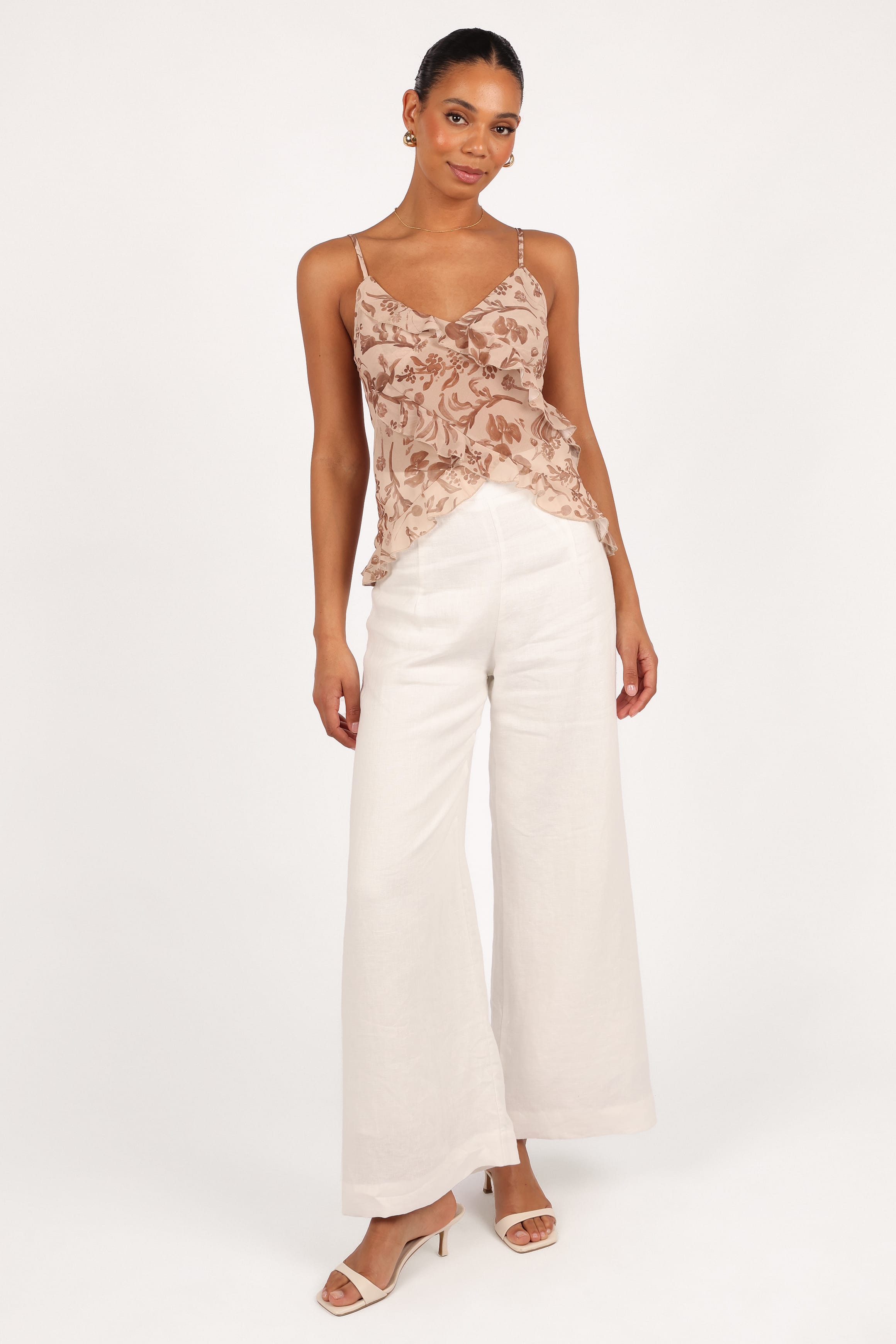 TOPS Gabrielle Ruffle Top - Wild Orchid