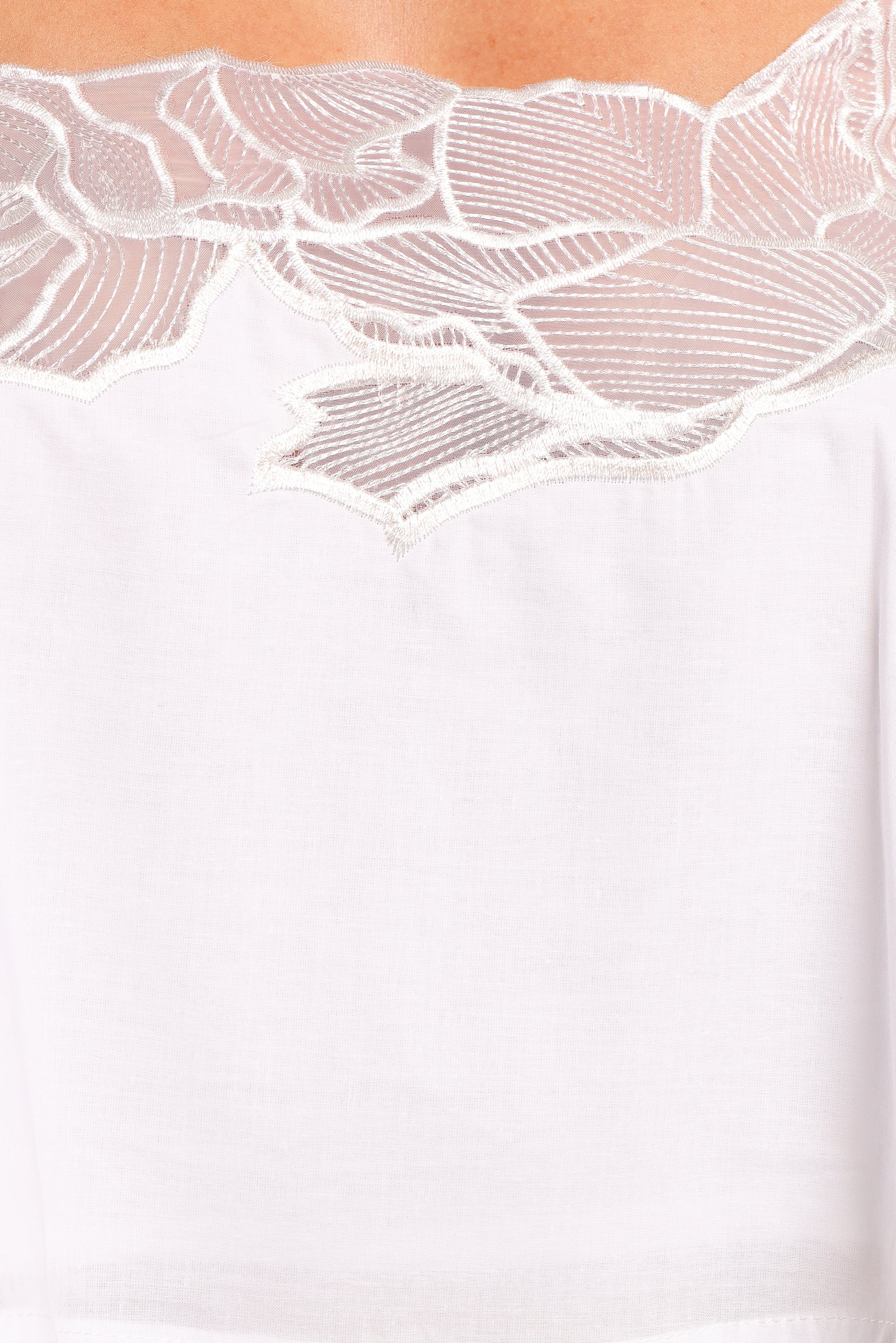 TOPS Greta Lace Top - White