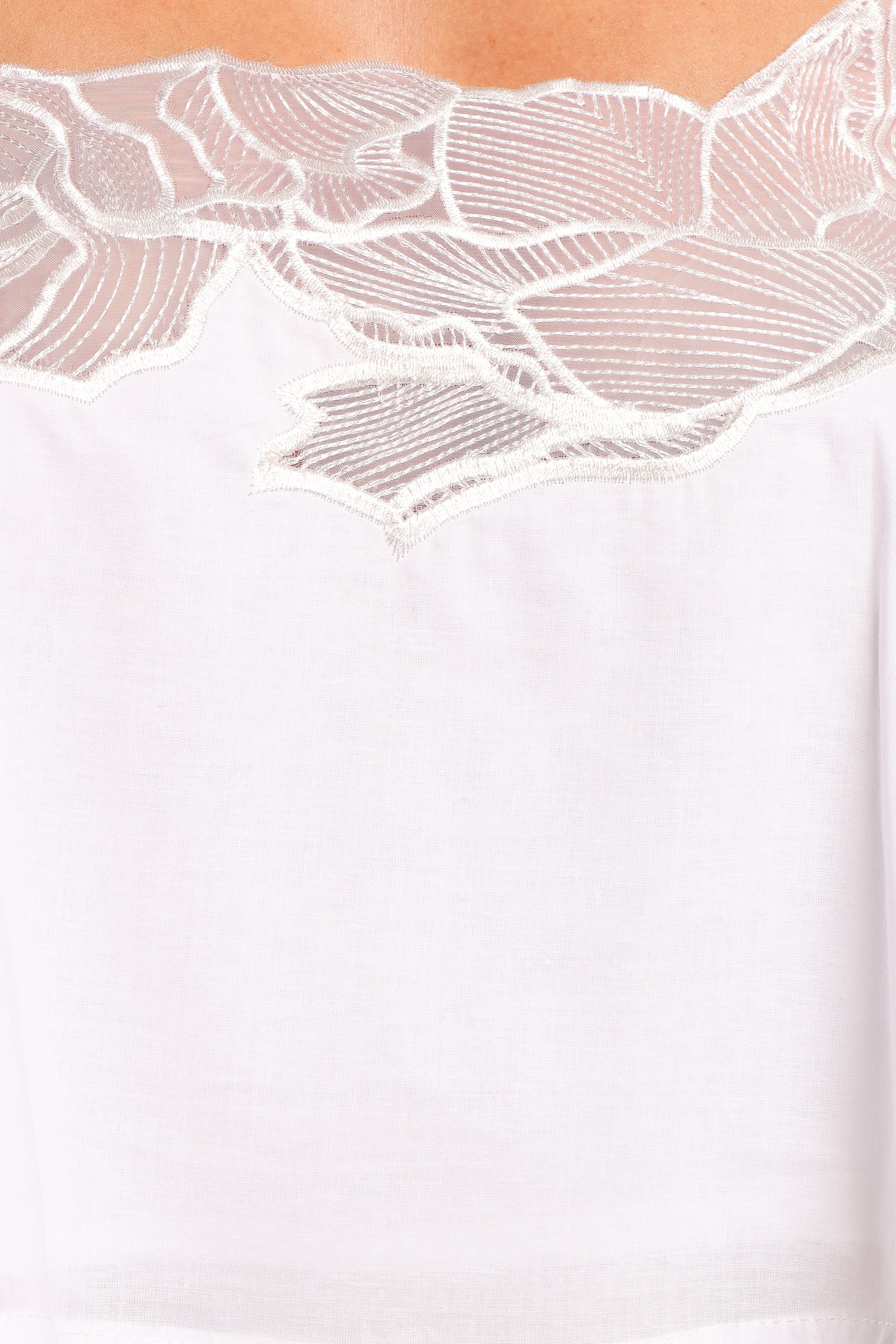 TOPS Greta Lace Top - White