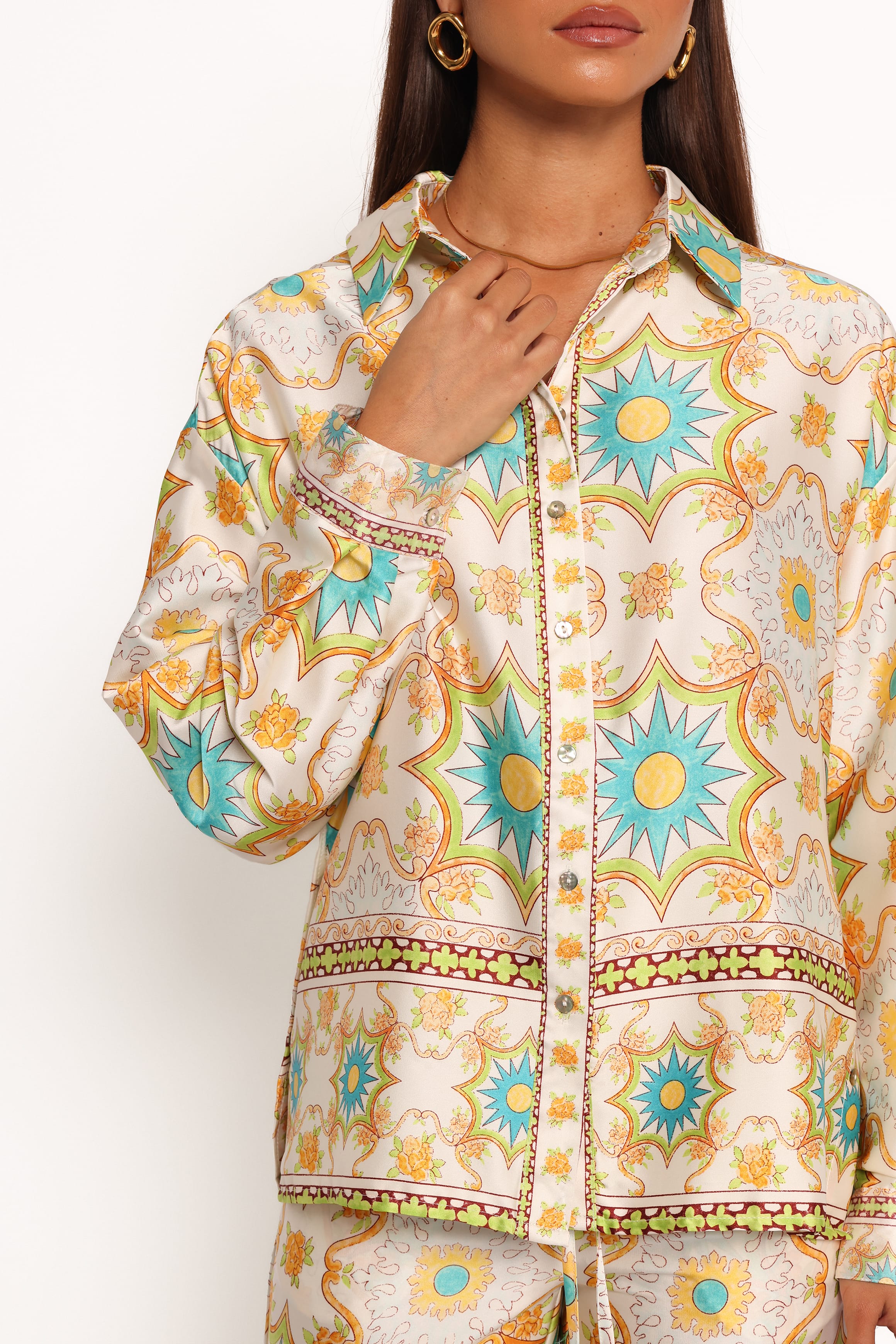 TOPS Gretel Shirt - White Multi