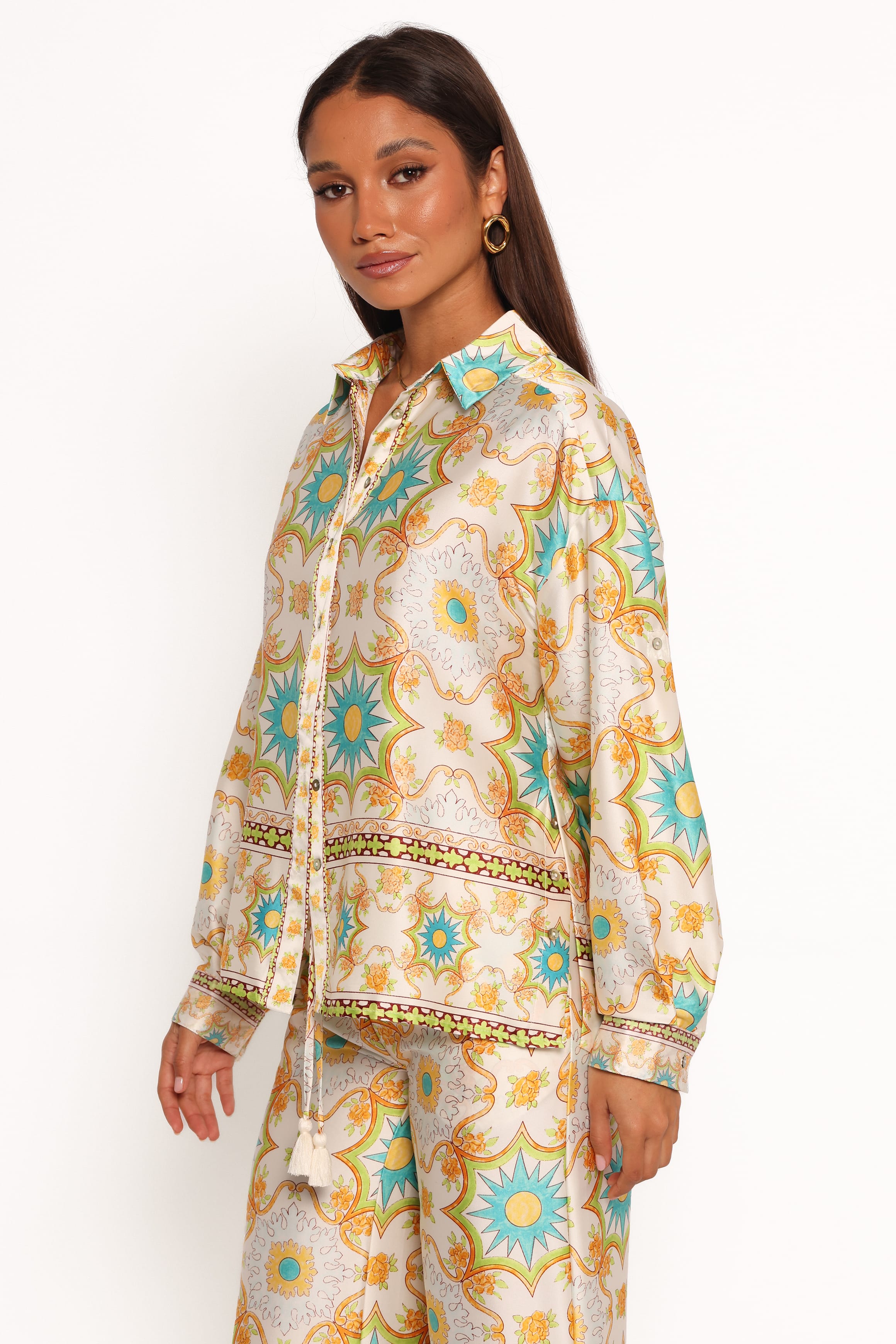TOPS Gretel Shirt - White Multi