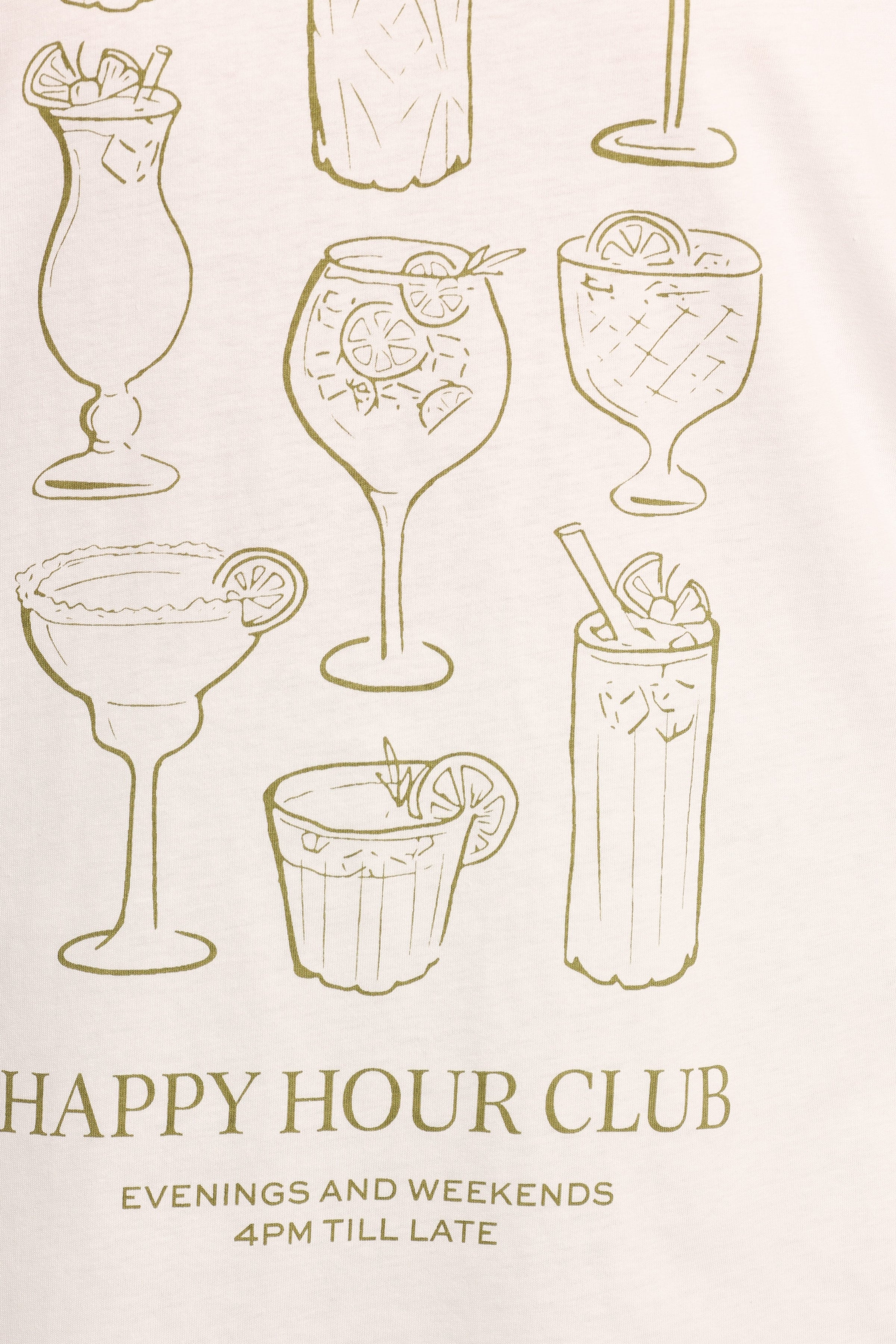 TOPS Happy Hour Tee - White