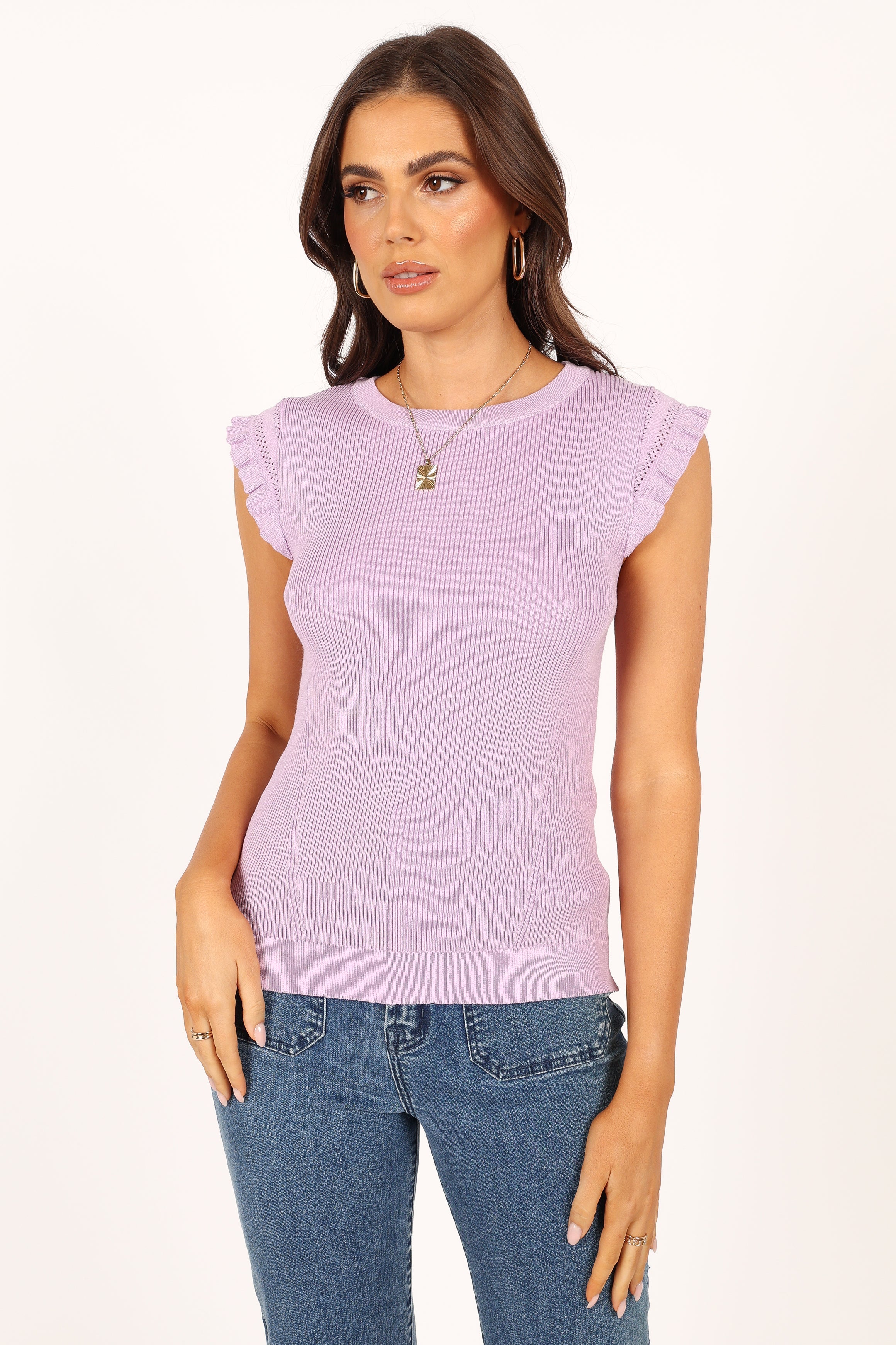 TOPS @Henderson Knit Top - Lilac