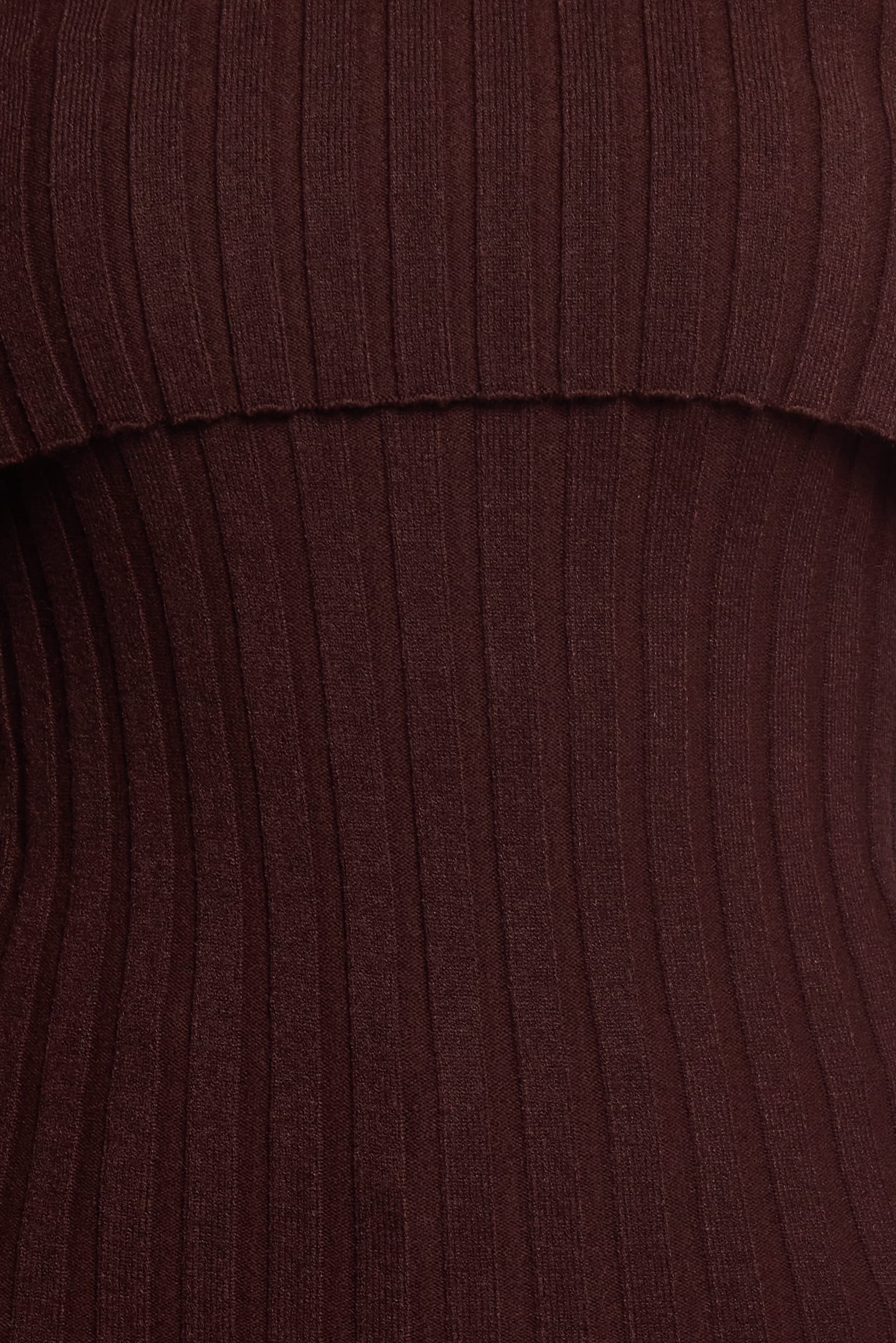 TOPS Inora Off Shoulder Knit Top - Chocolate