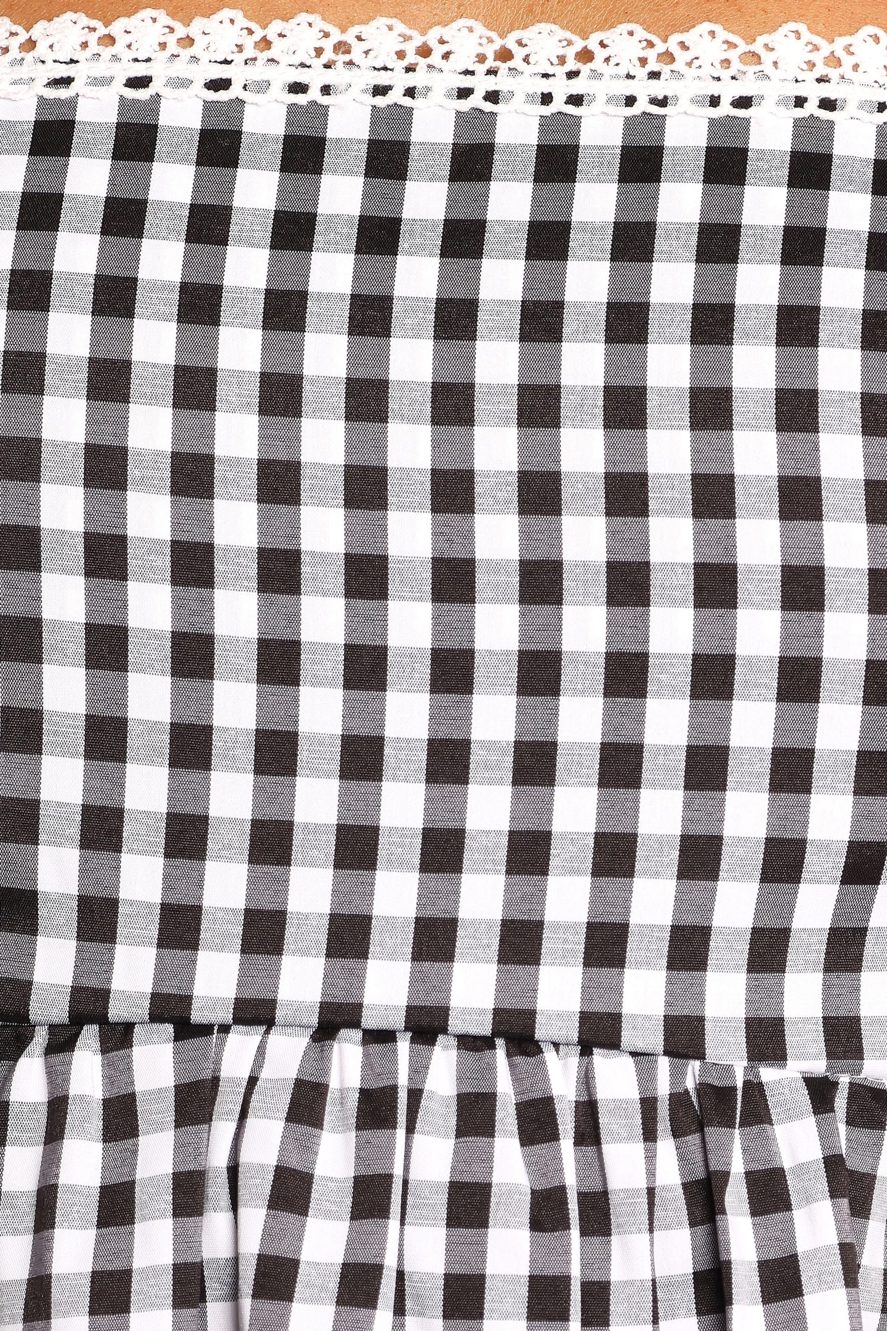 TOPS Isadora Top - Black Gingham