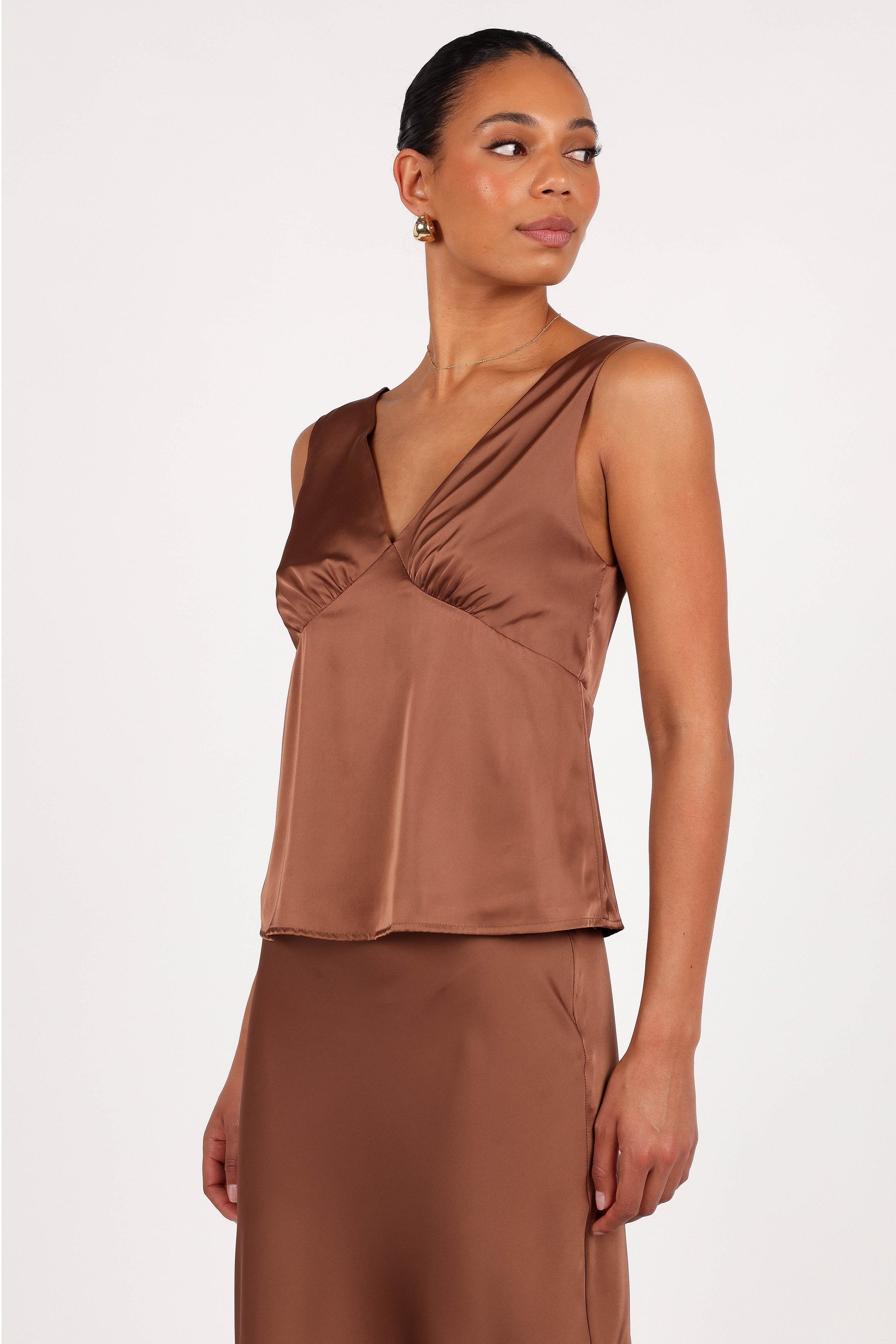 TOPS Ivy Top - Banksia Brown