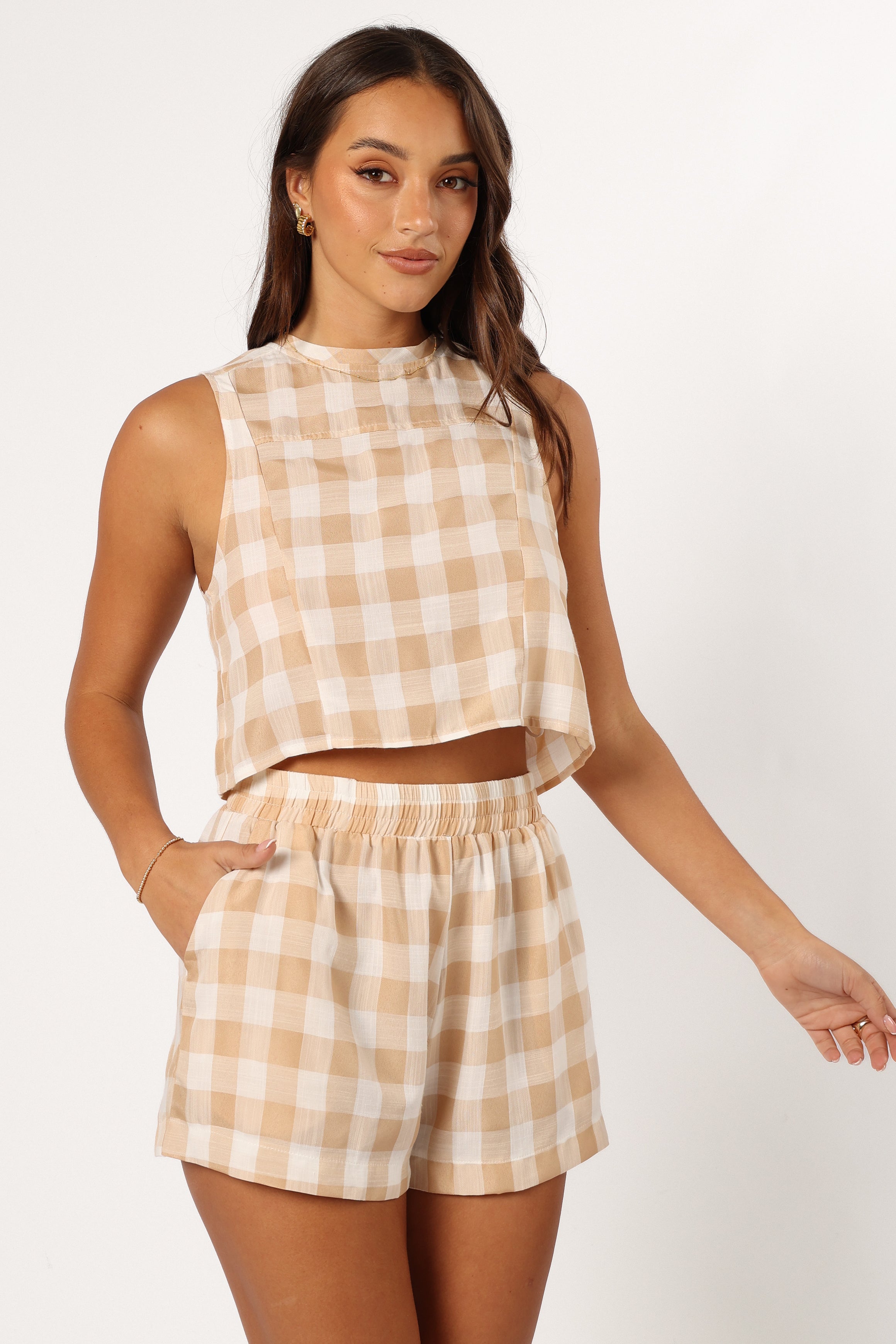 TOPS @Jemmy Top - Beige Check