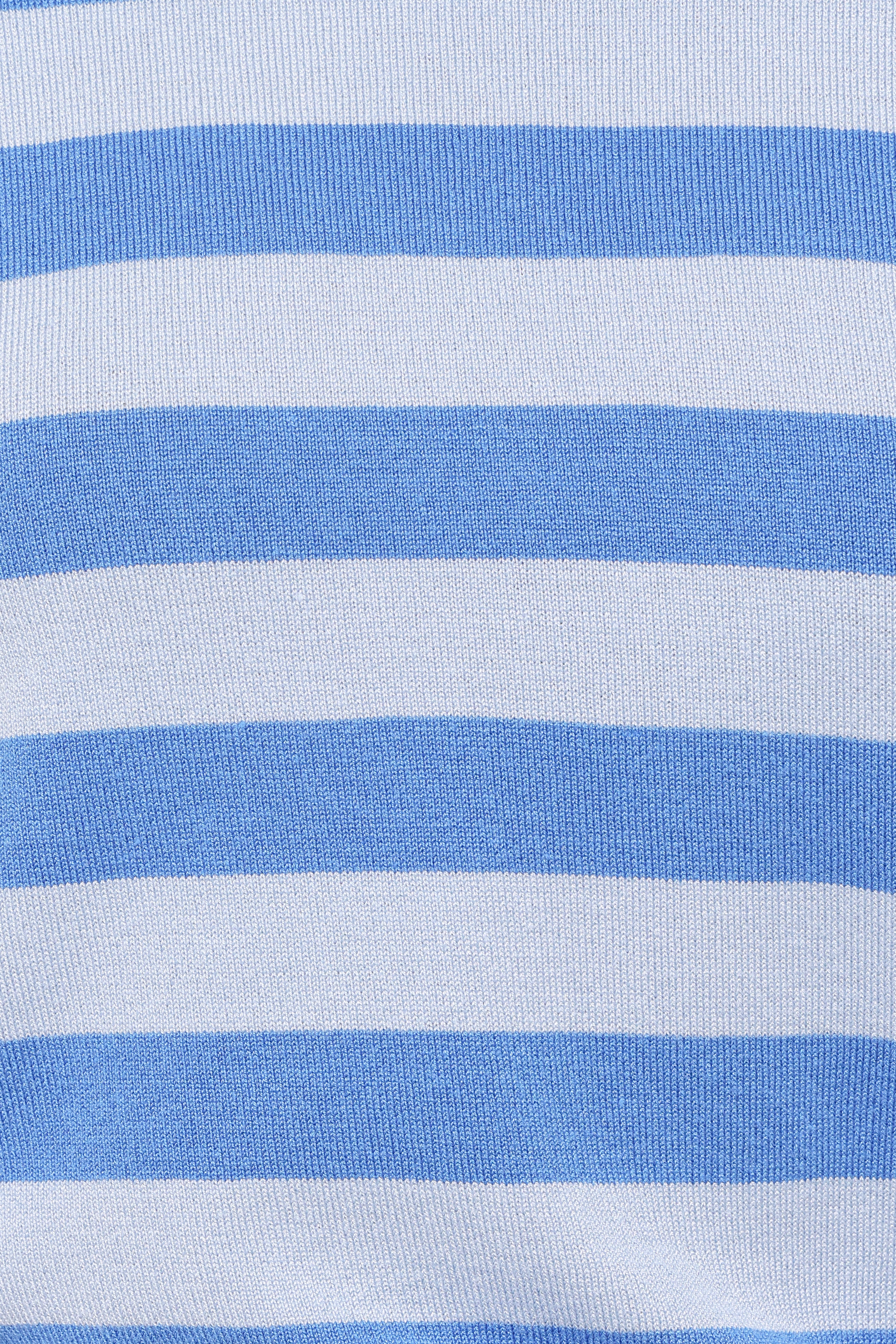 TOPS Joss Cropped Knitted Tee - Blue Stripe