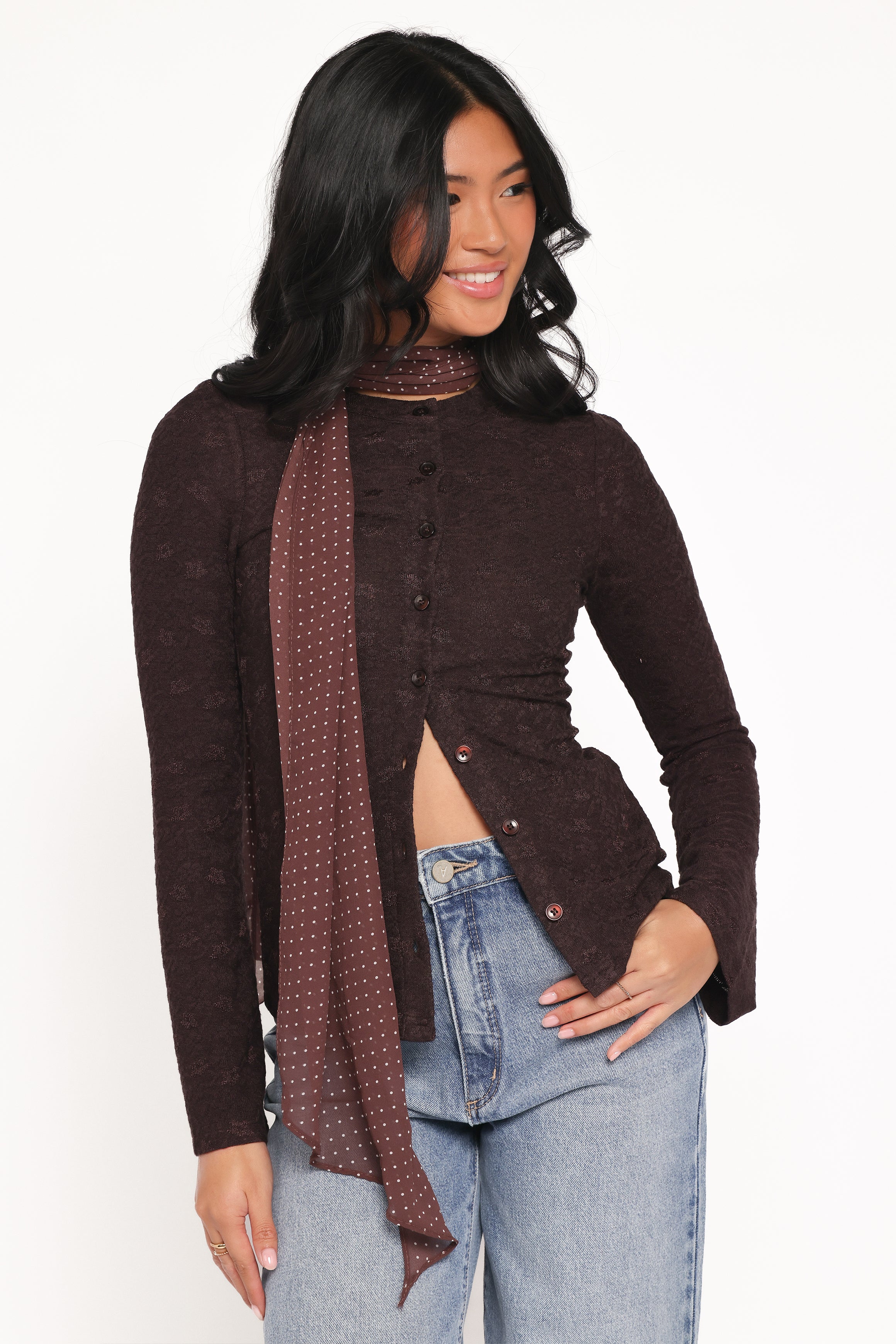 TOPS Juno Top - Brown