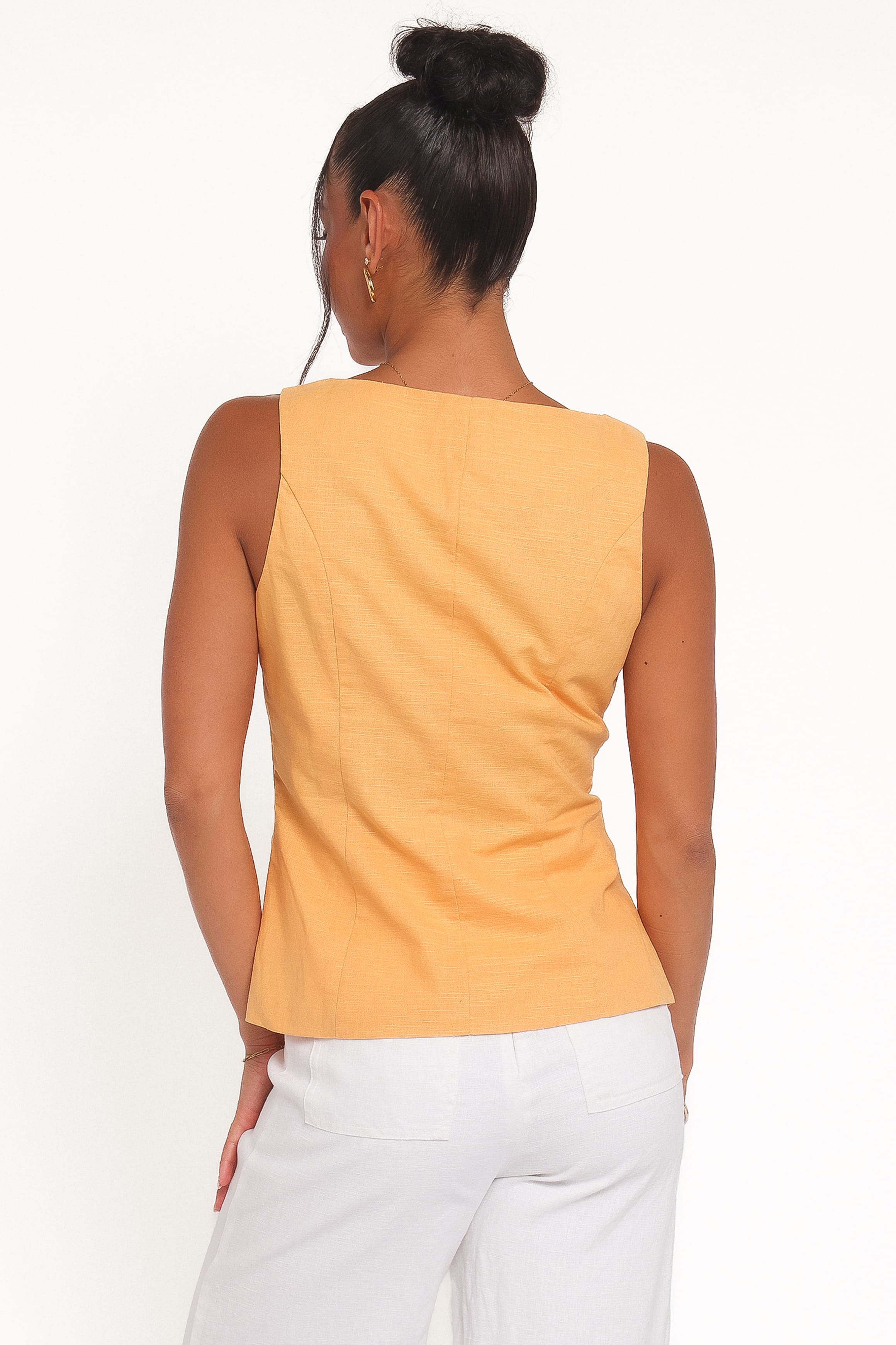 TOPS Kalyssa Asymmetrical Vest - Mango