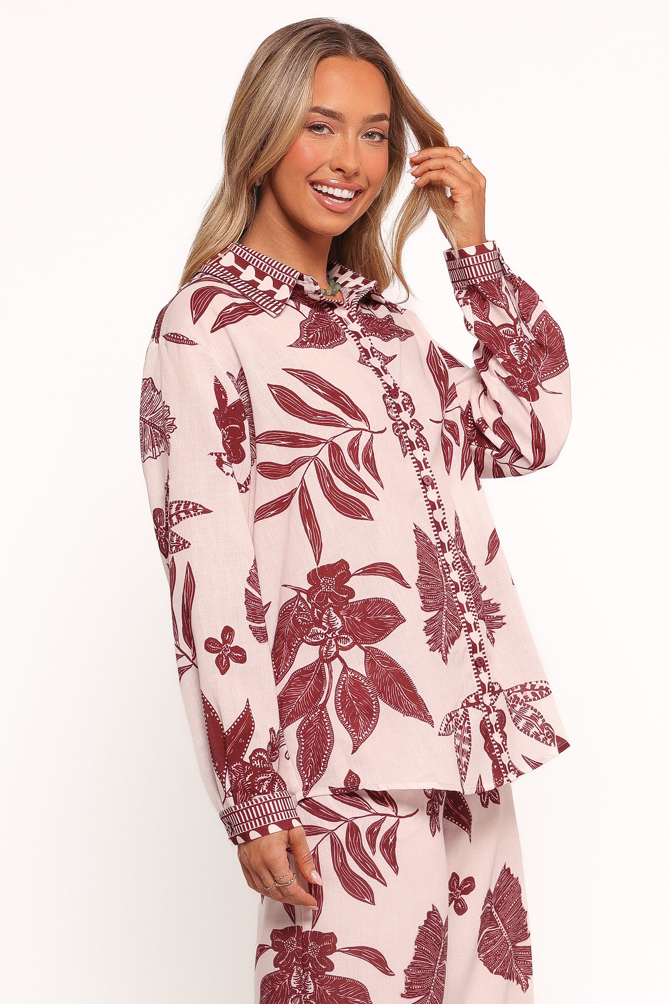 TOPS Karva Top - Leaf Print