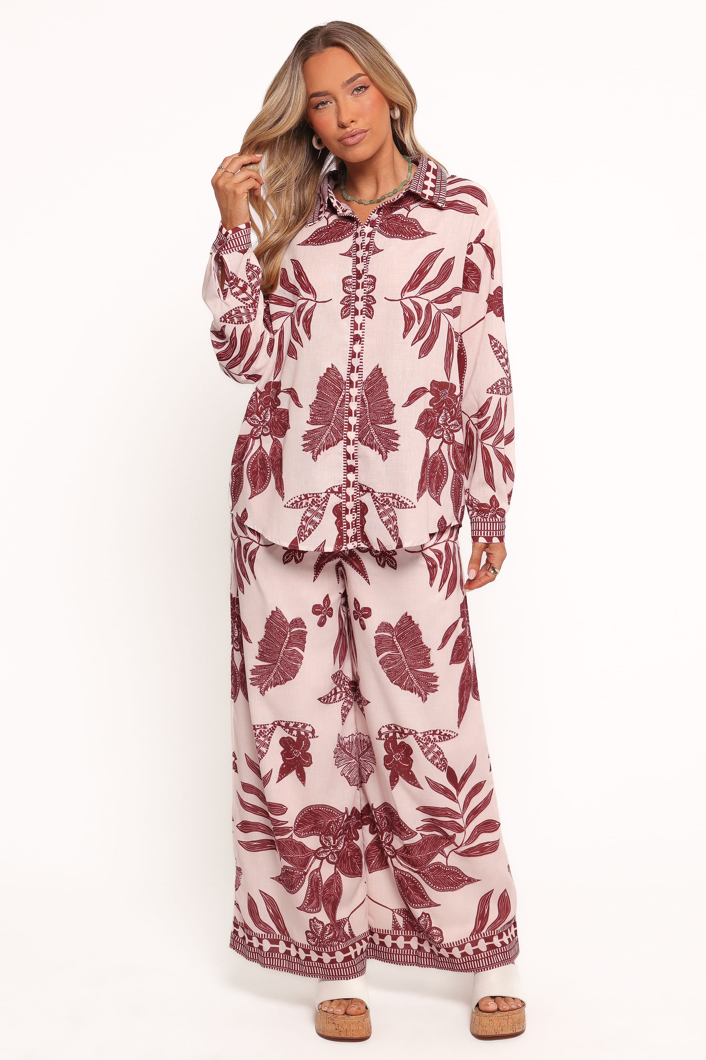 TOPS Karva Top - Leaf Print