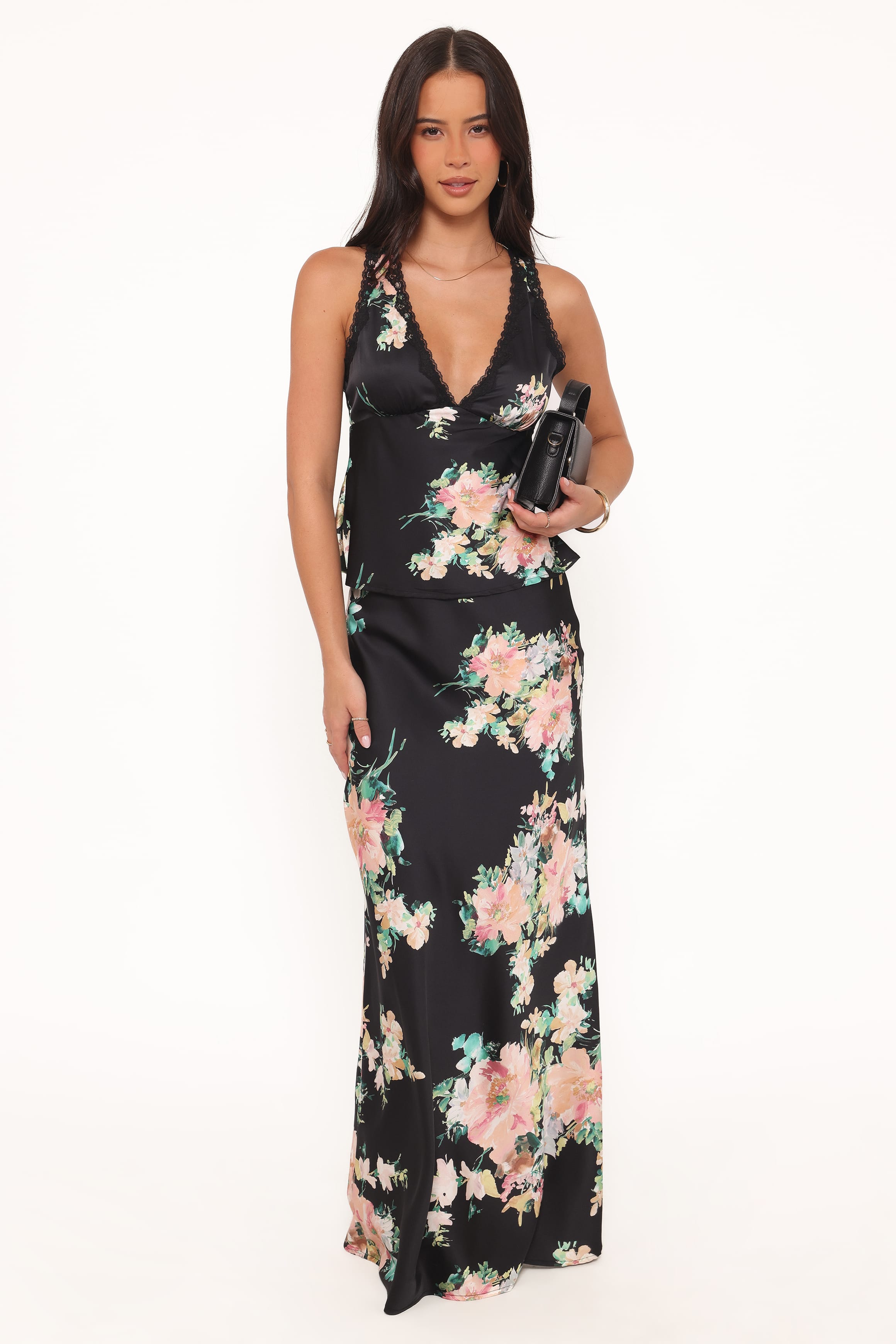 TOPS Kelso Top - Black Floral