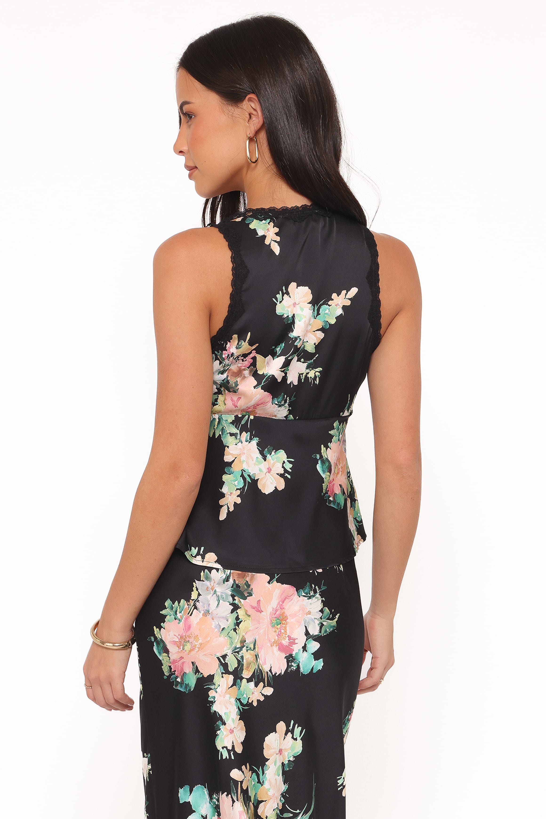 TOPS Kelso Top - Black Floral