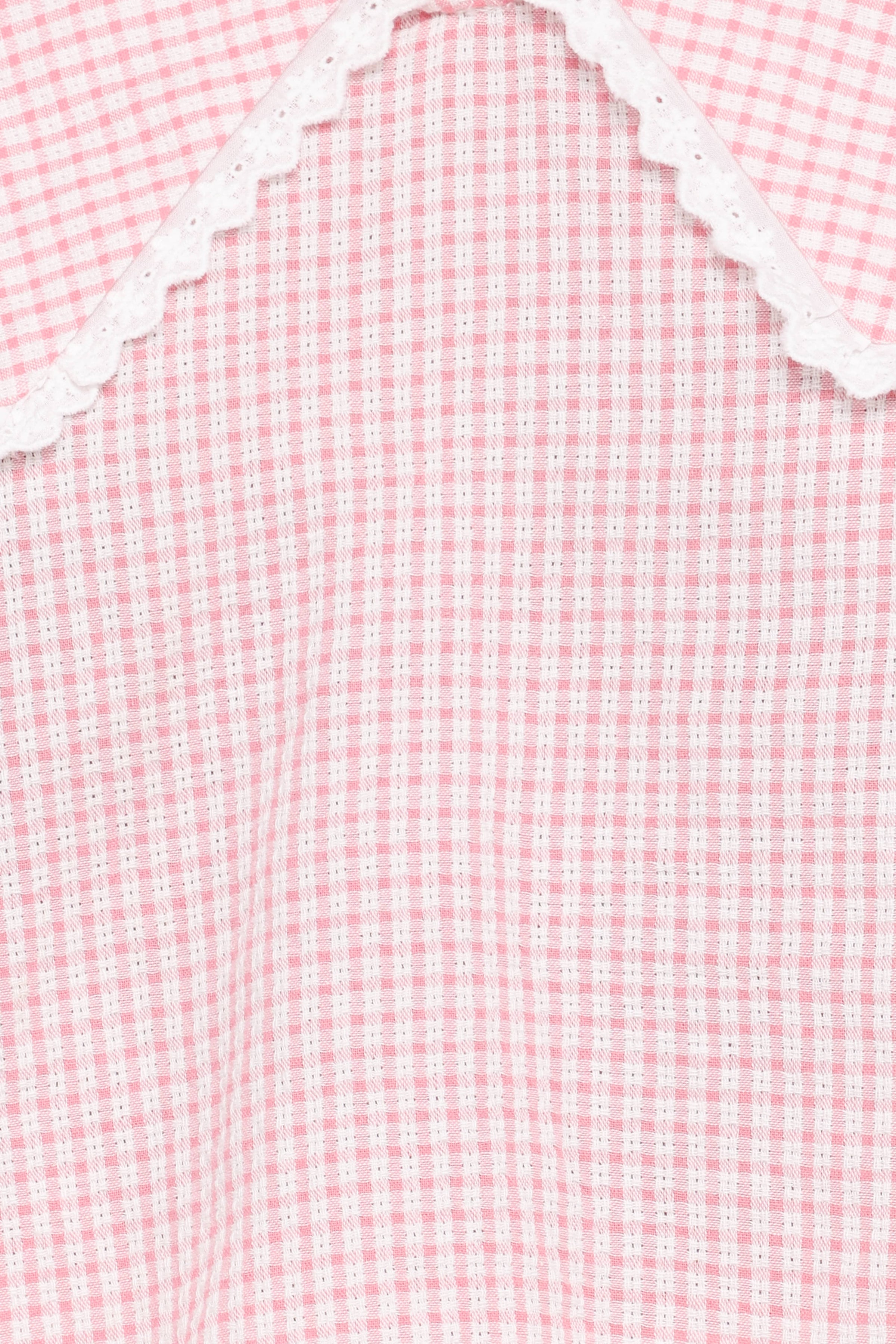 TOPS Kenna Long Sleeve Top - Pink Gingham