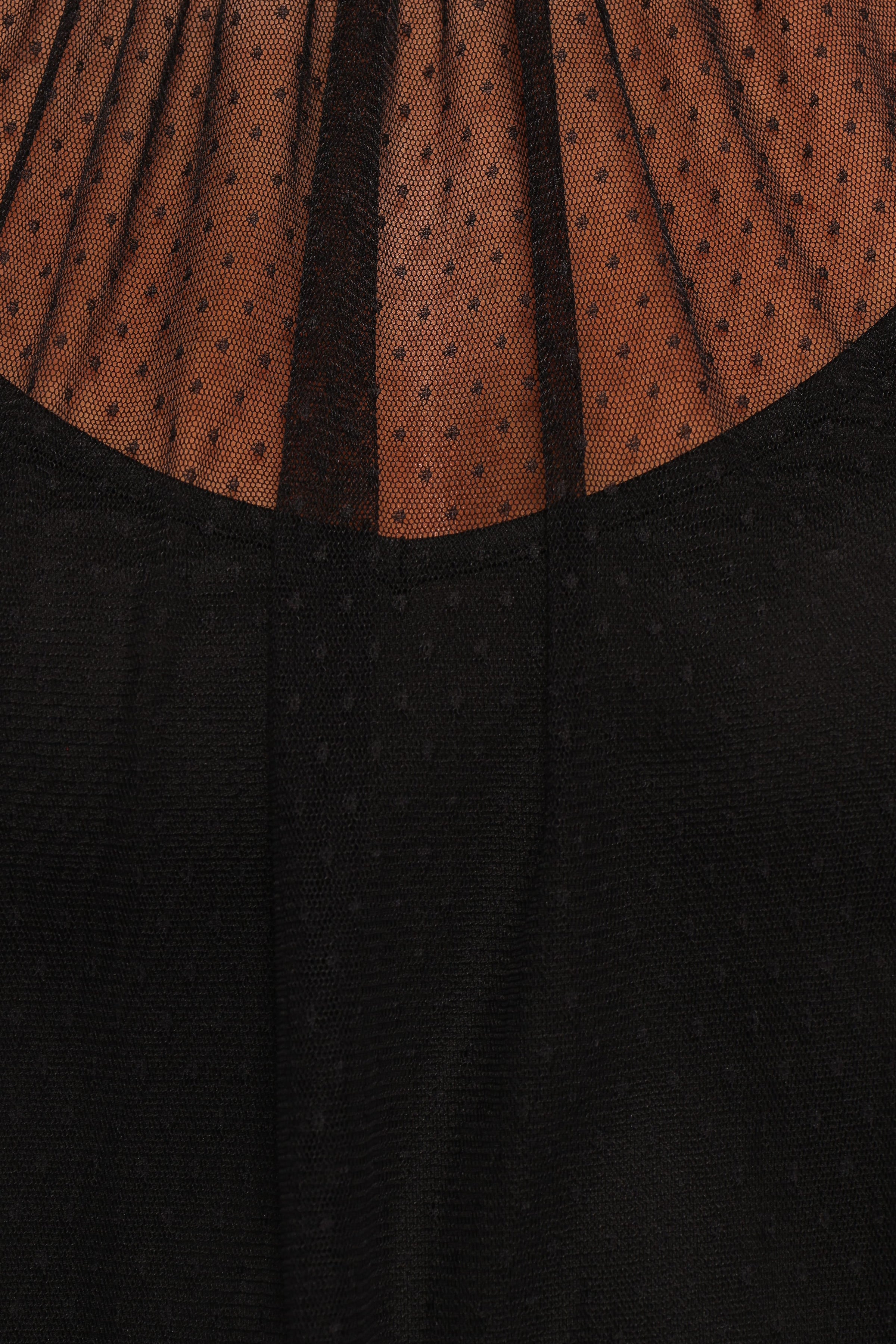 TOPS Kory Sheer Top - Black