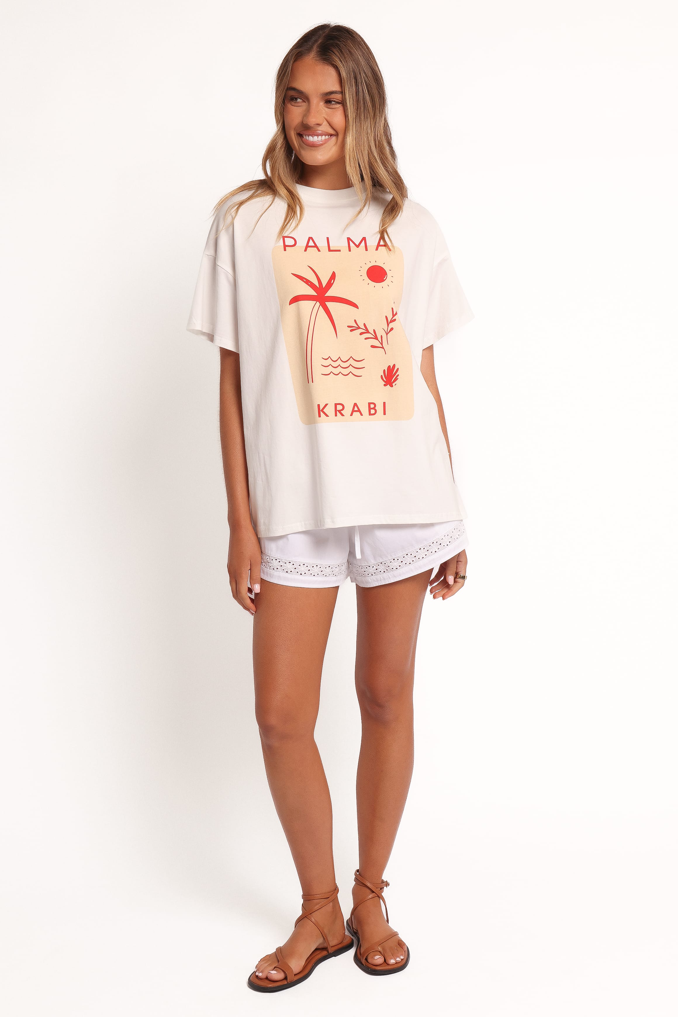TOPS Krabi Beach Graphic Tee - White