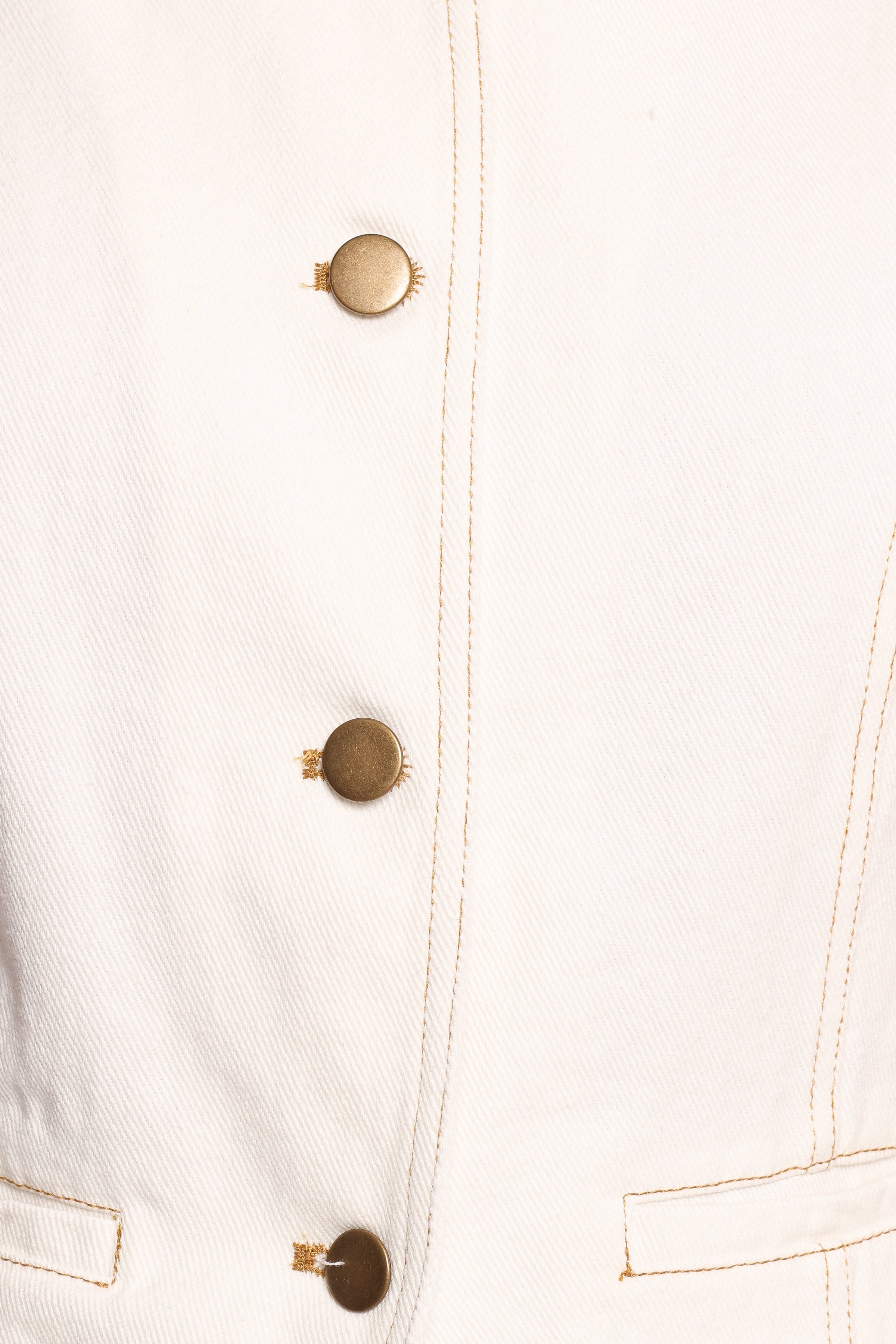 TOPS Kristy Denim Vest - White