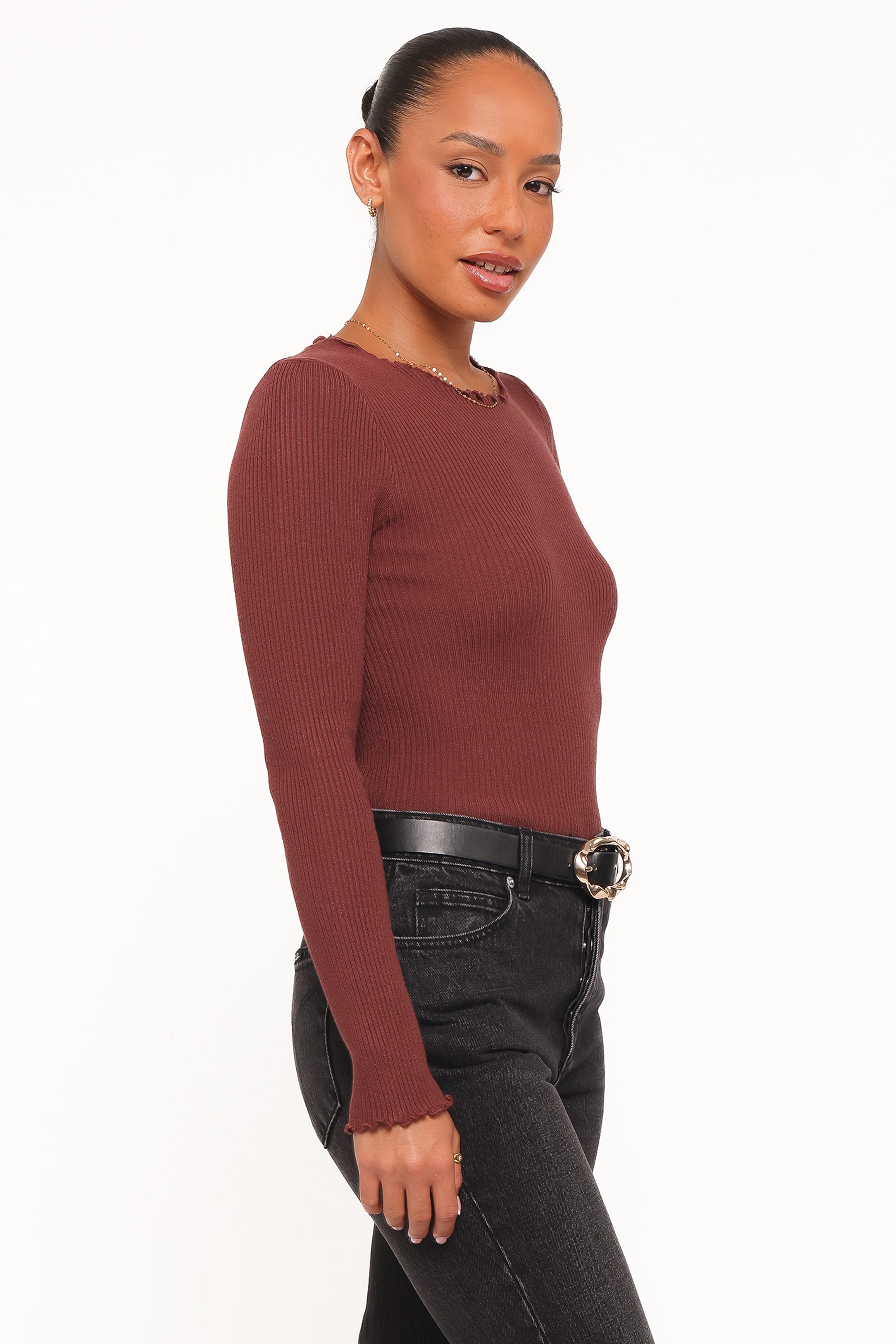 TOPS Kya Knit Top - Chocolate
