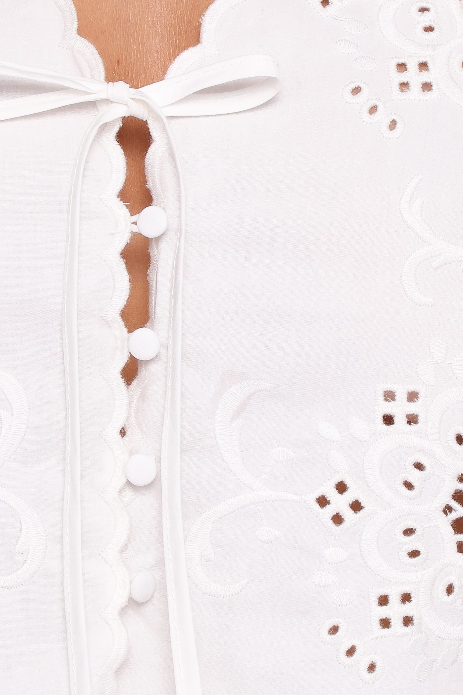 TOPS Kye Top - White Broderie