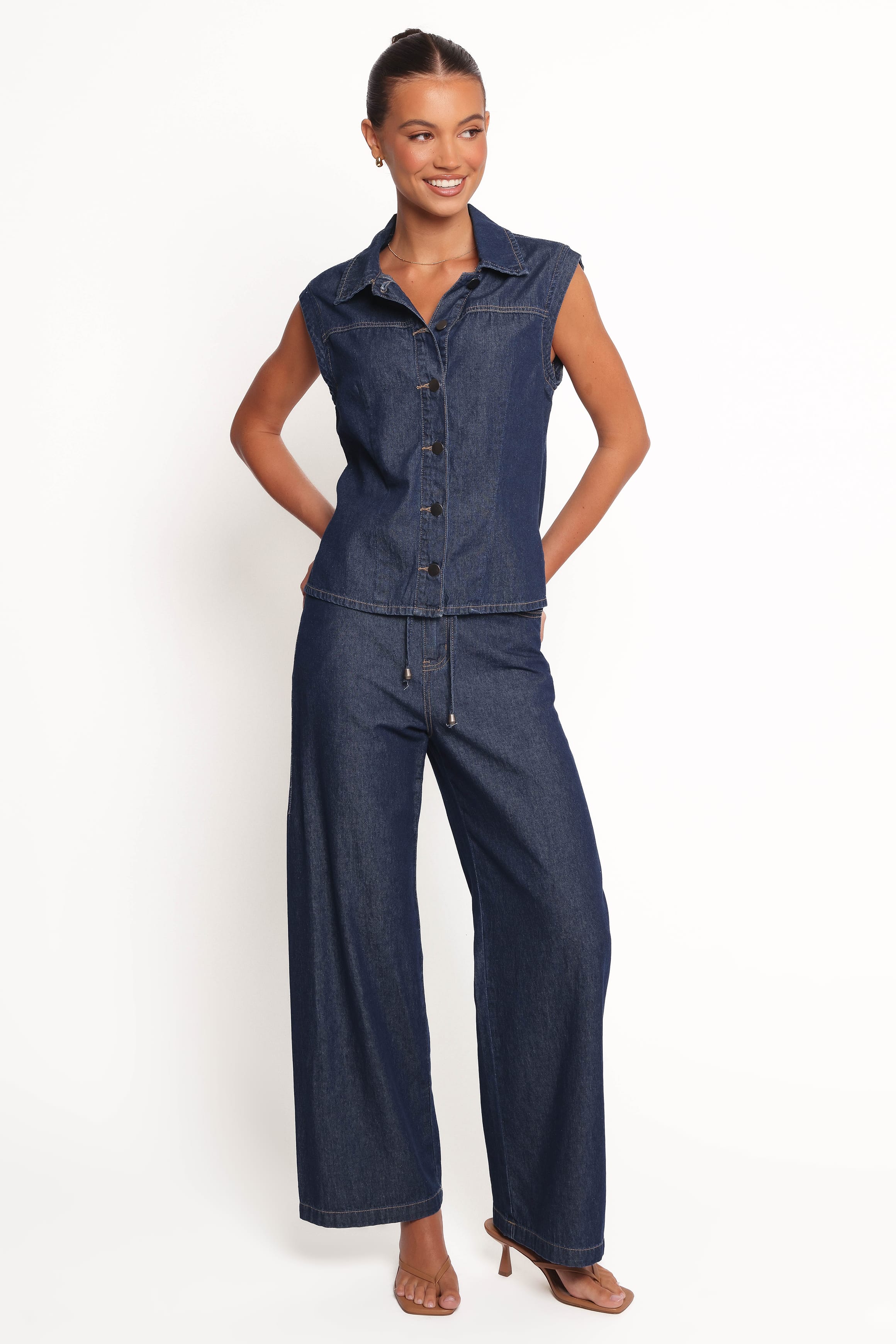 TOPS Kyrie Denim Top - Indigo