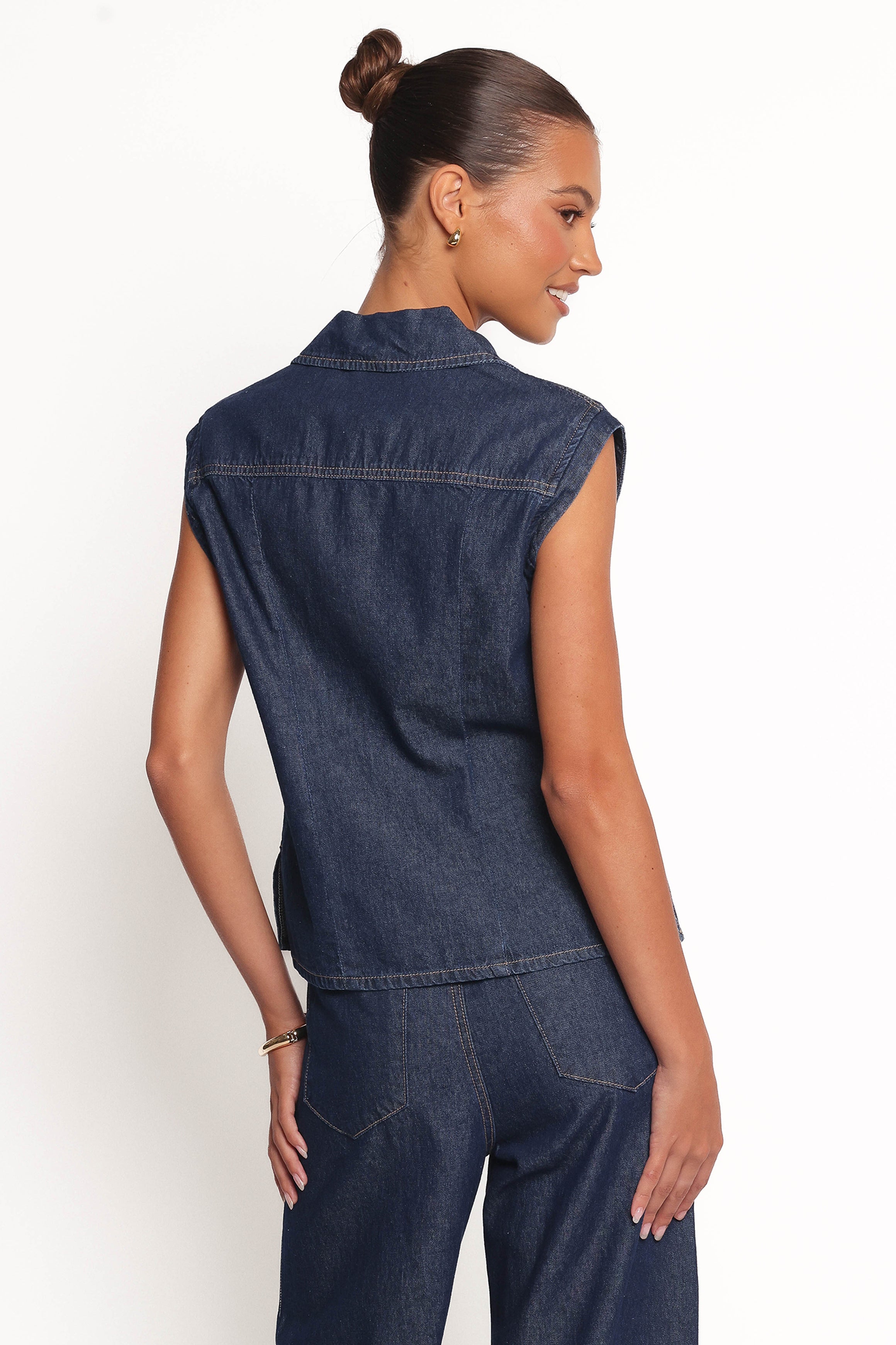 TOPS Kyrie Denim Top - Indigo