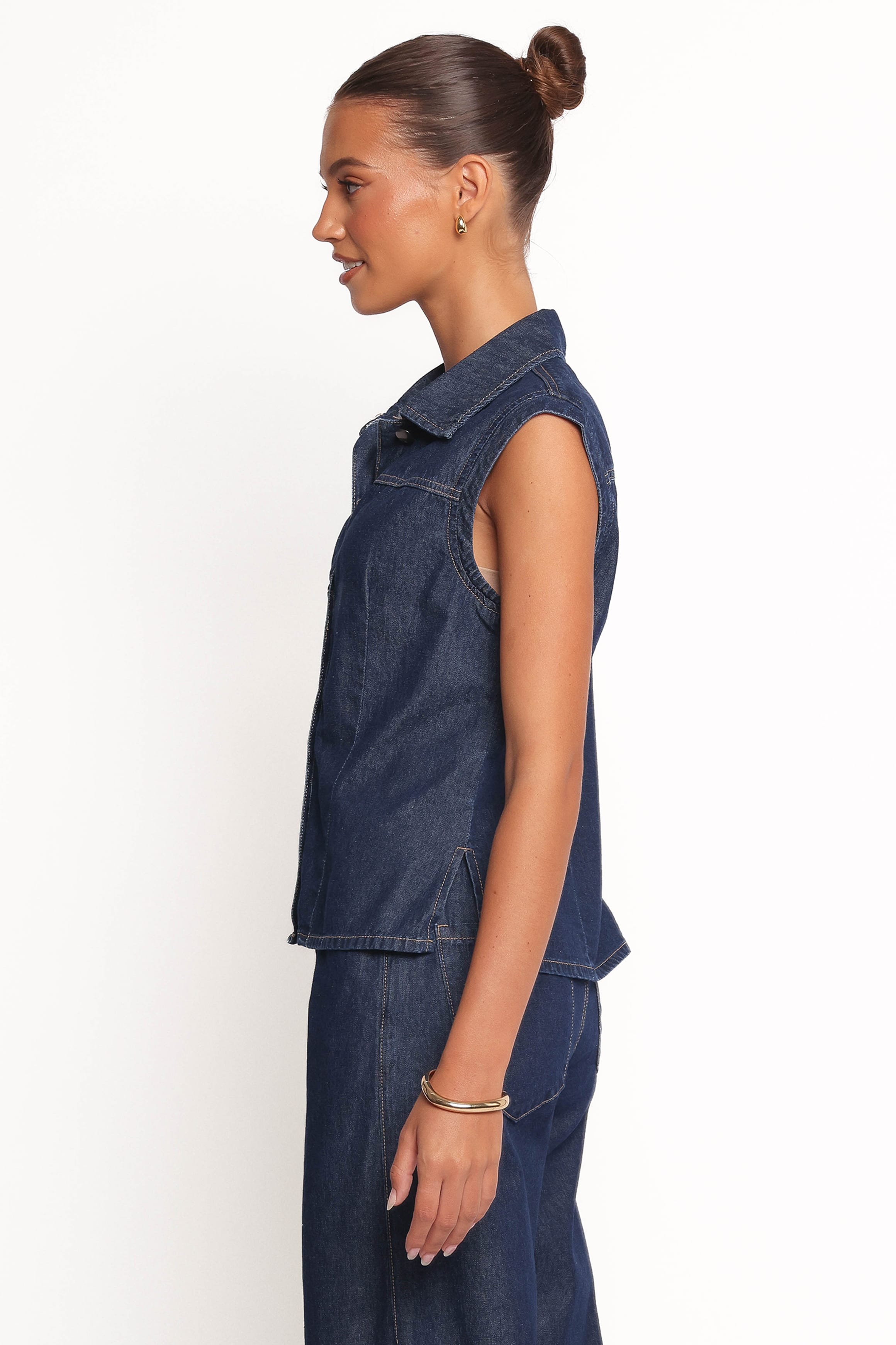 TOPS Kyrie Denim Top - Indigo