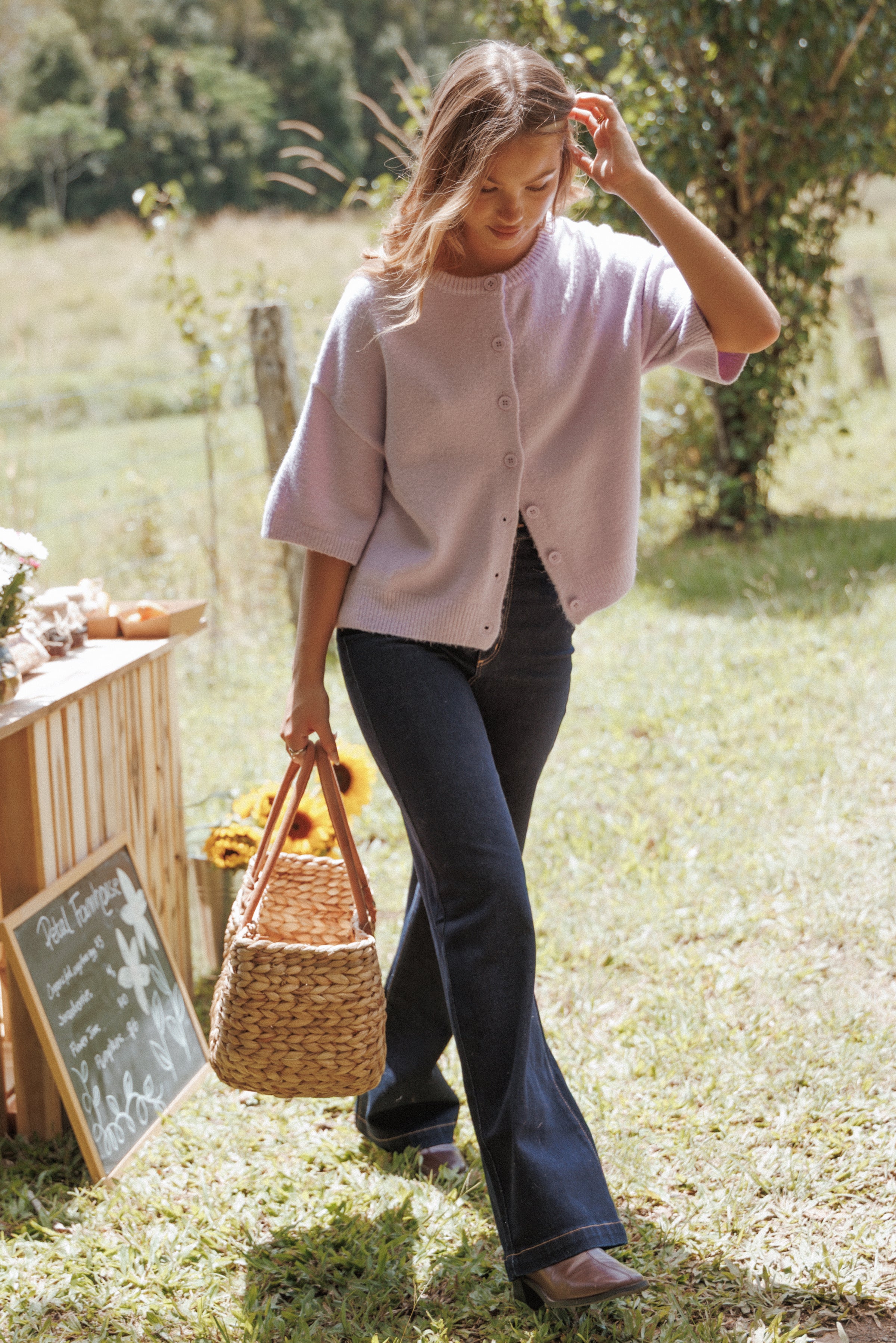TOPS Lilith Knit Top - Lilac
