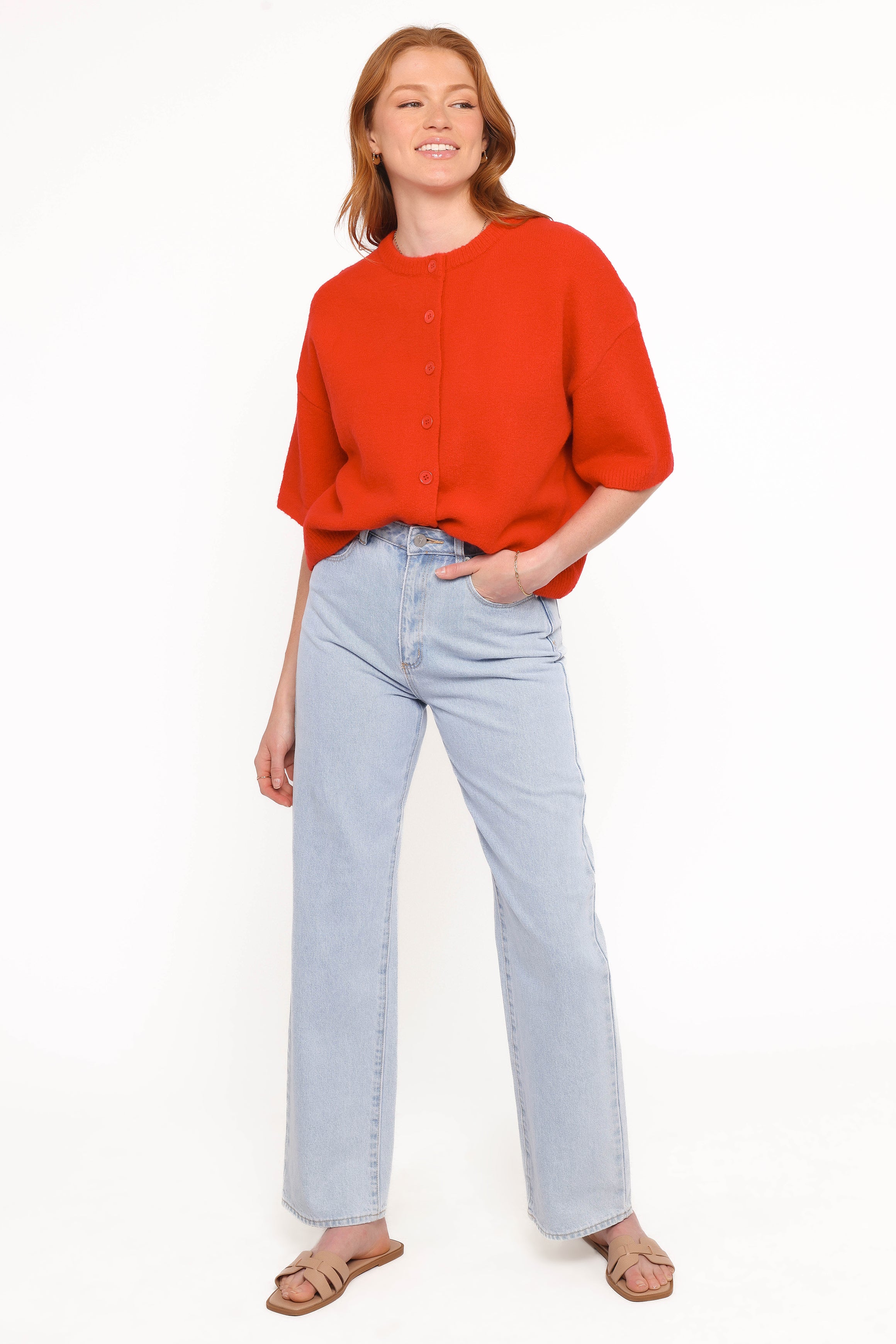 TOPS Lilith Knit Top - Red
